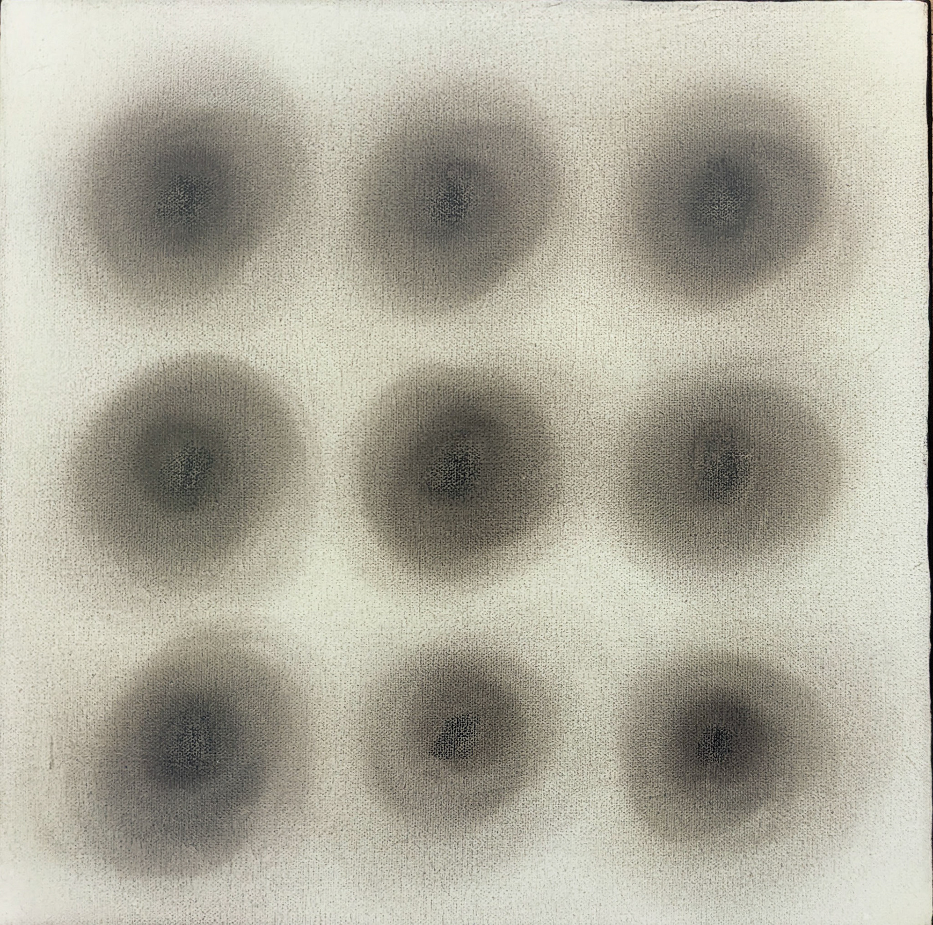 "Echo" Mixed media on canvas, 12 x 12 inches