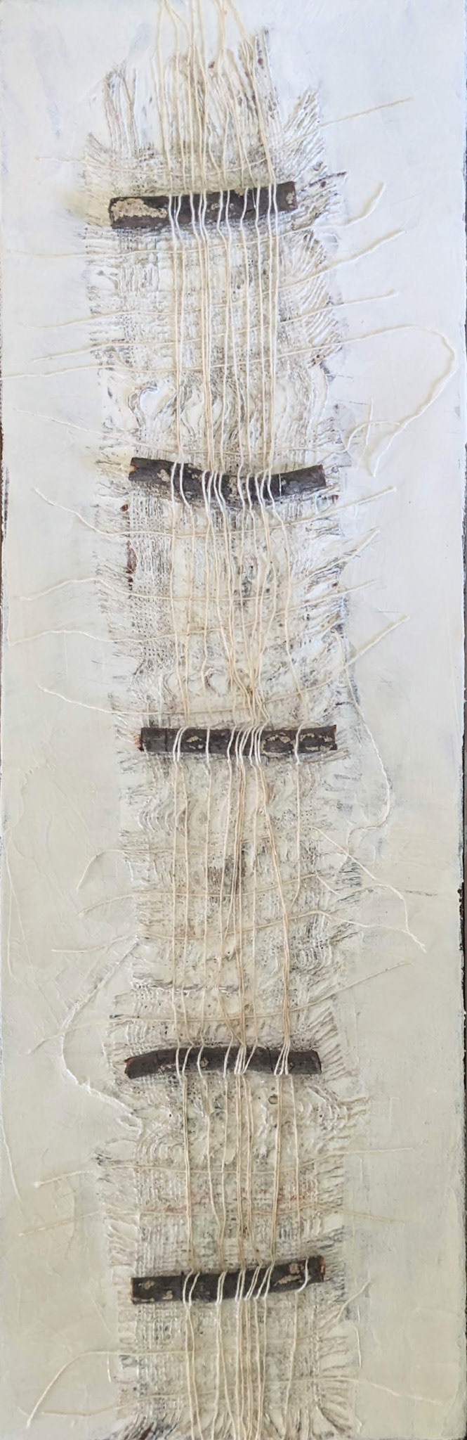 "Like a Short Poem" Mixed media on canvas, 8 x 24 inches, $800