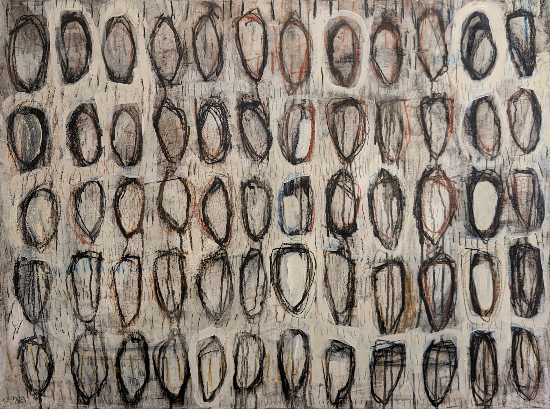 "You Can't See Me," Mixed media on canvas, 40 x 30 inches, $3,300