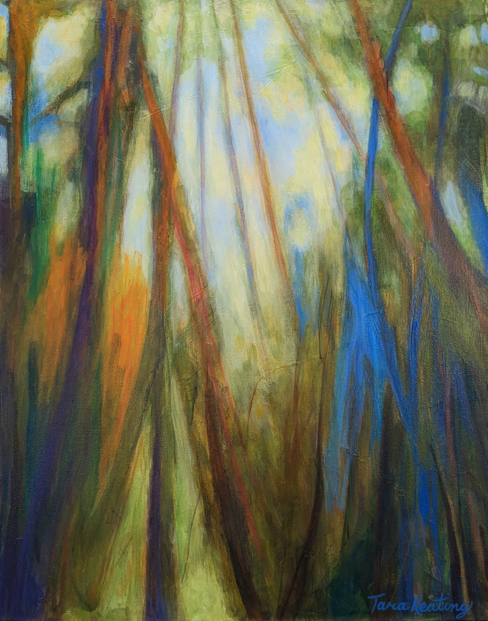 "Cathedral" Mixed media on canvas, 16 x 20 inches