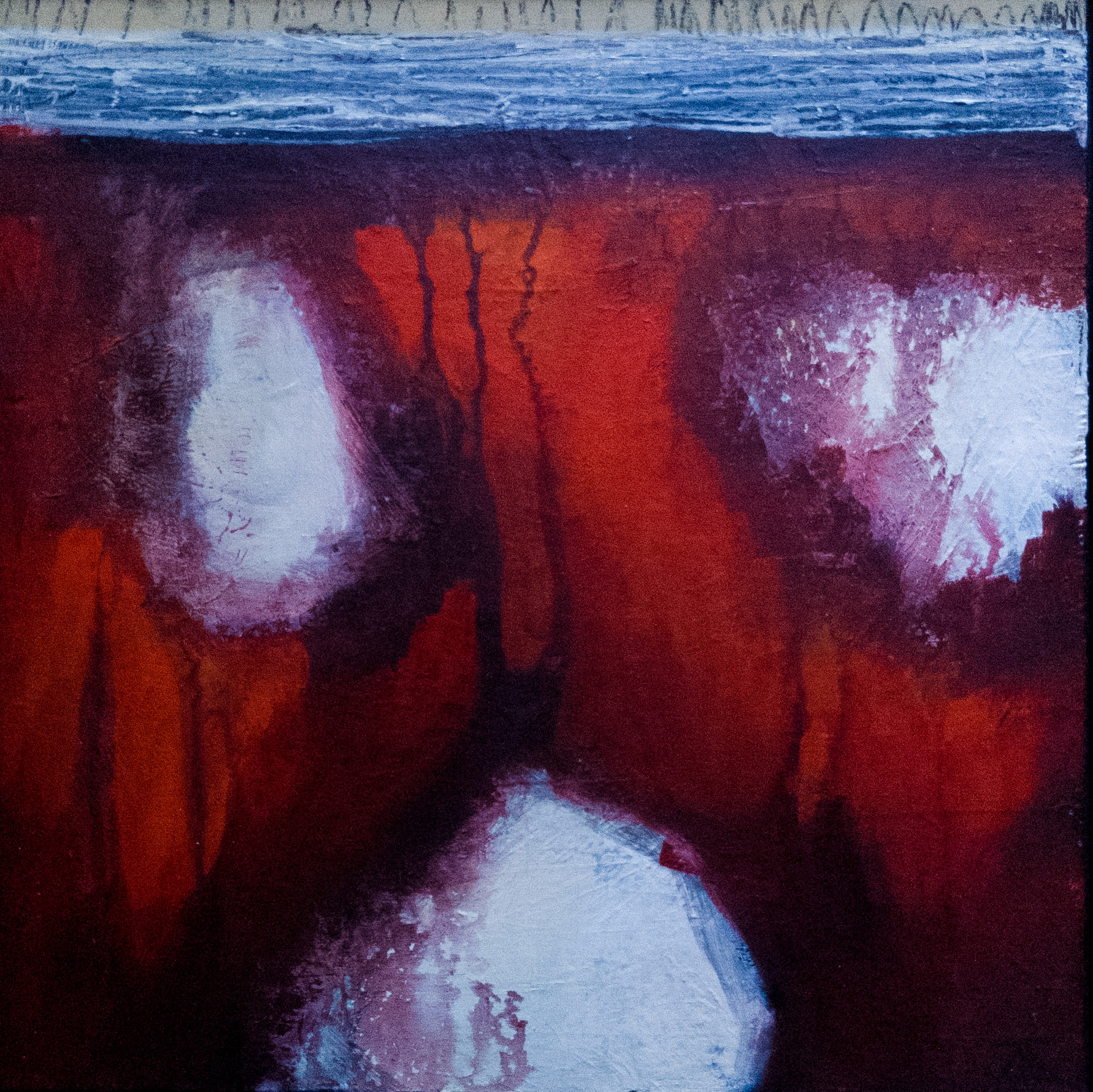 "Arrangements No. 10 (Below the Surface)" Acrylic on panel, Framed $245