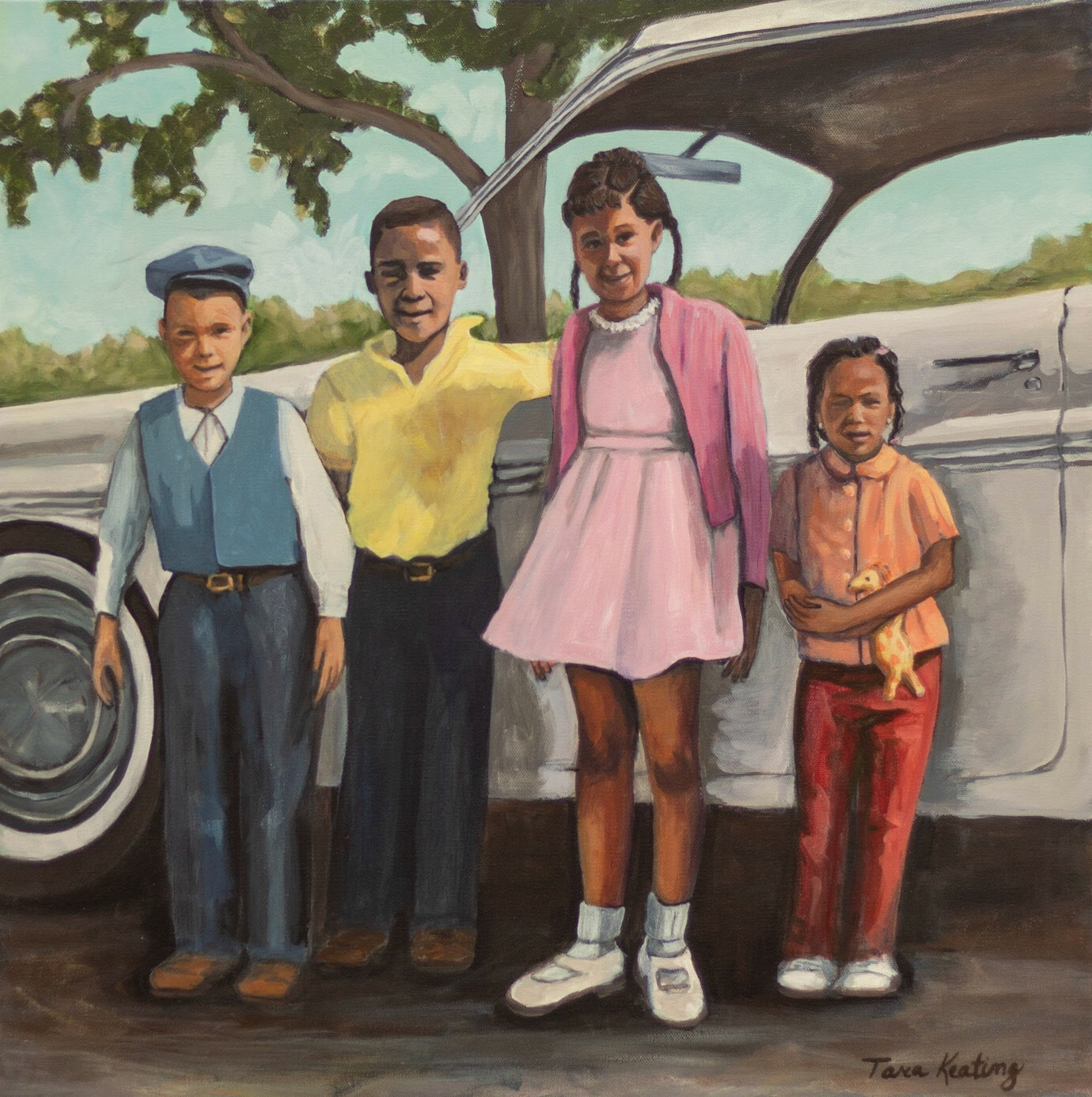 "Grand Day Out" Acrylic on canvas, 24 x 24 inches, SOLD