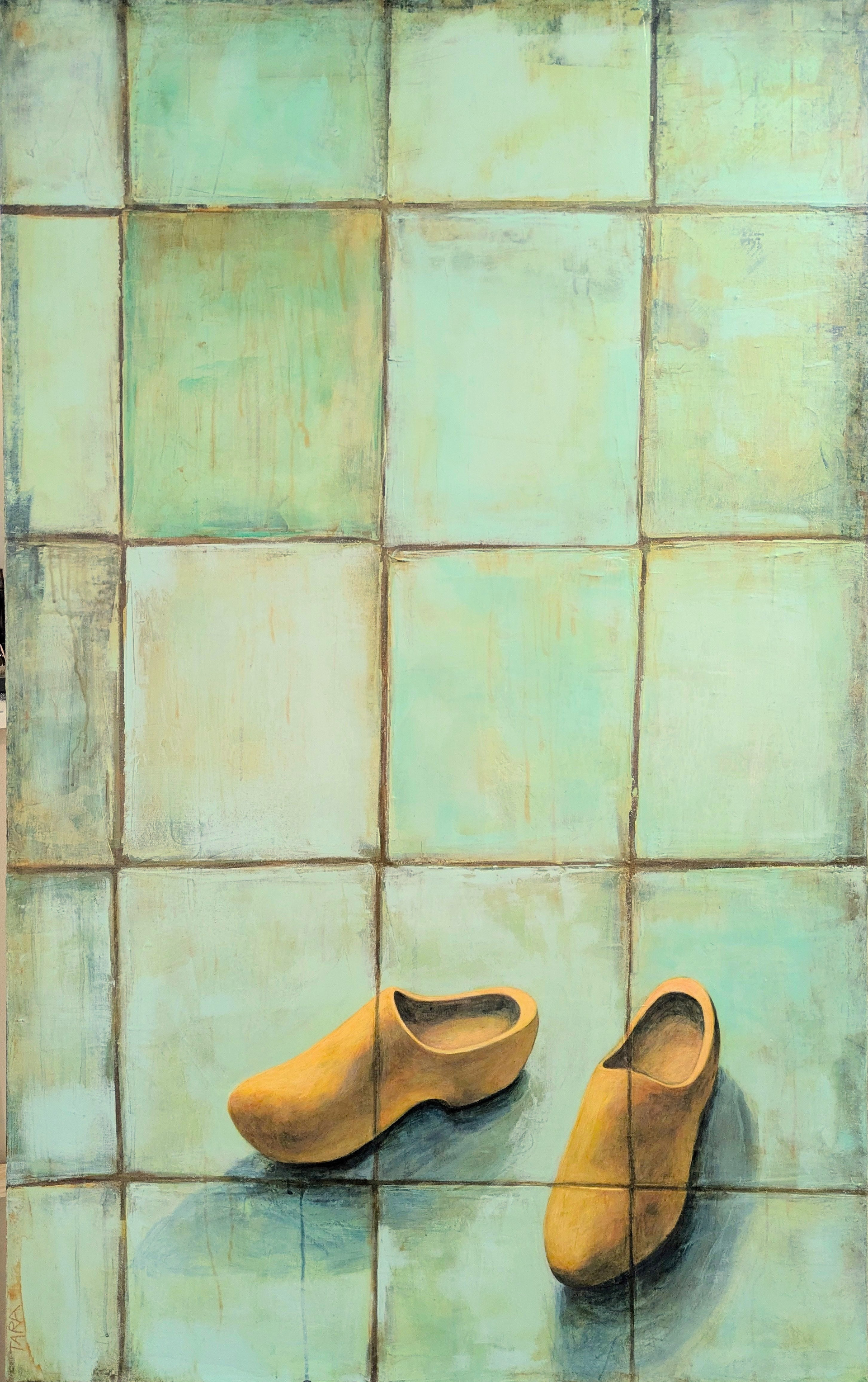 "Klompen," acrylic on canvas, 30x48 inches, SOLD