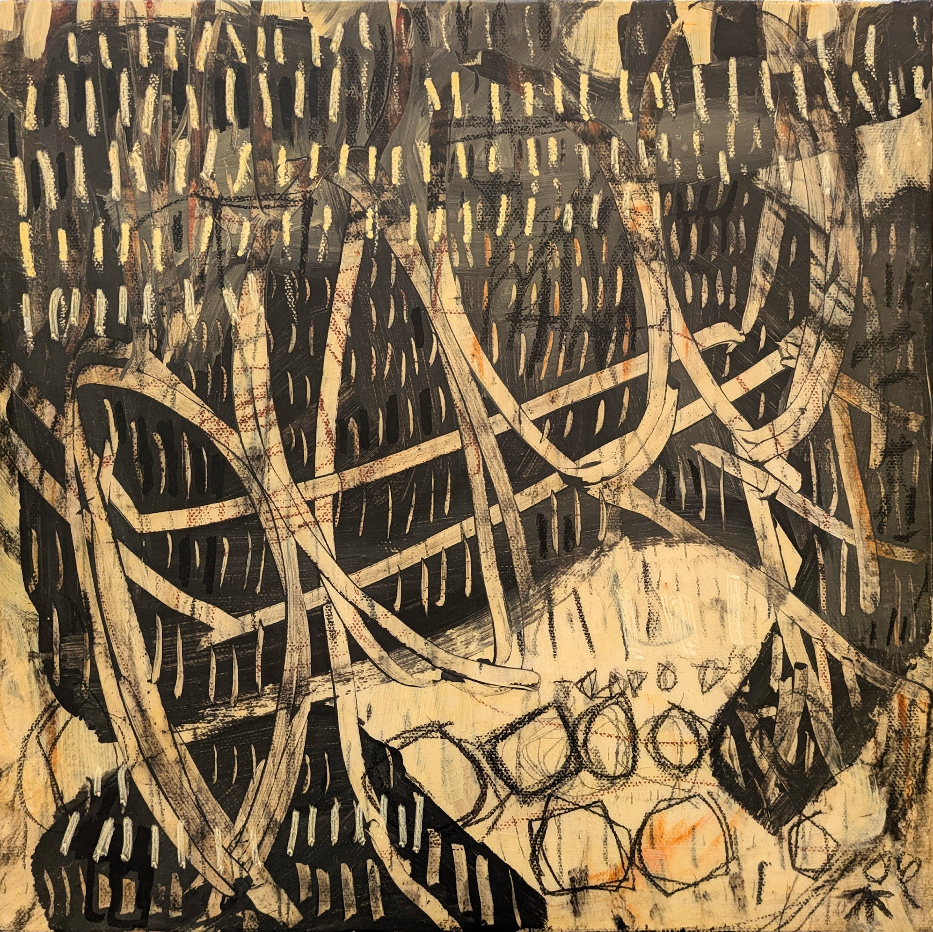 Untitled, mixed media on canvas, 12 x 12 inches, $600