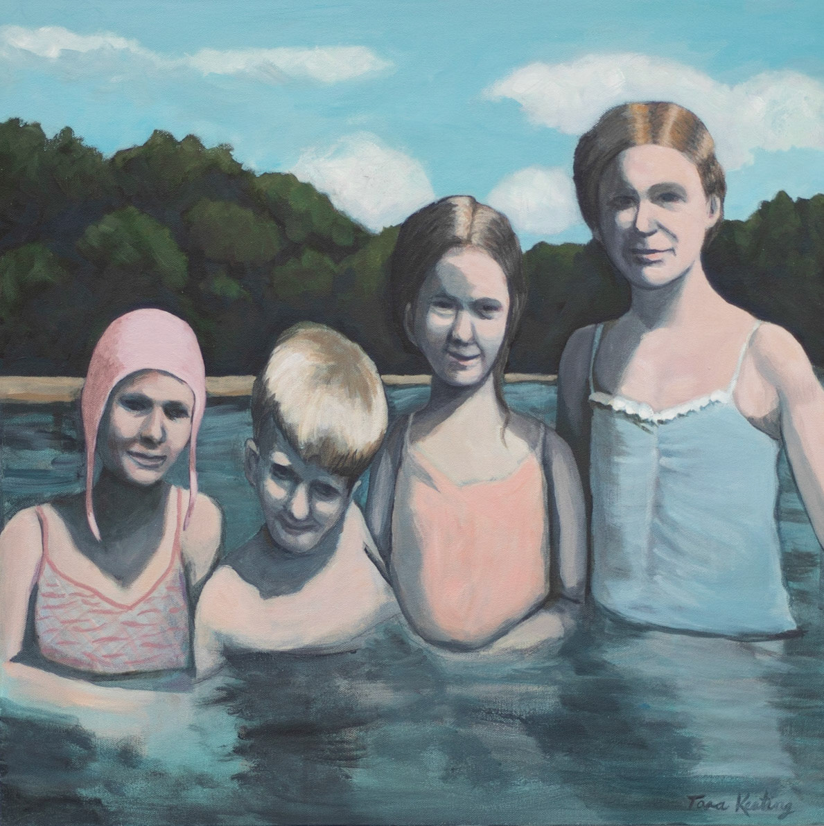 "Lake Summer" Acrylic on canvas, SOLD