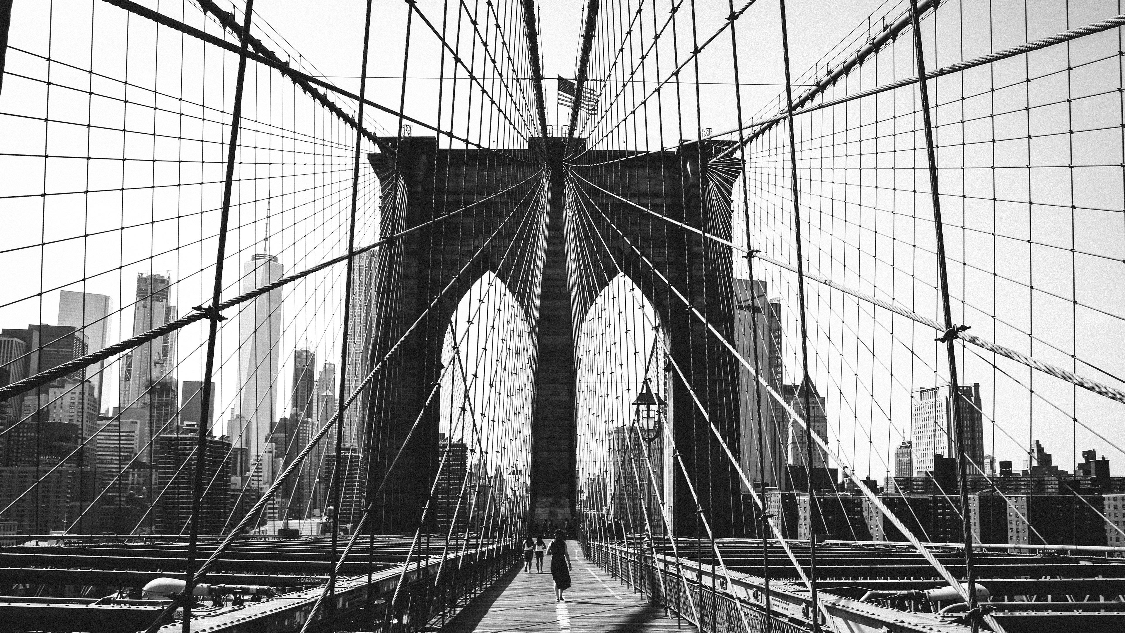 New York, Brooklyn Bridge.