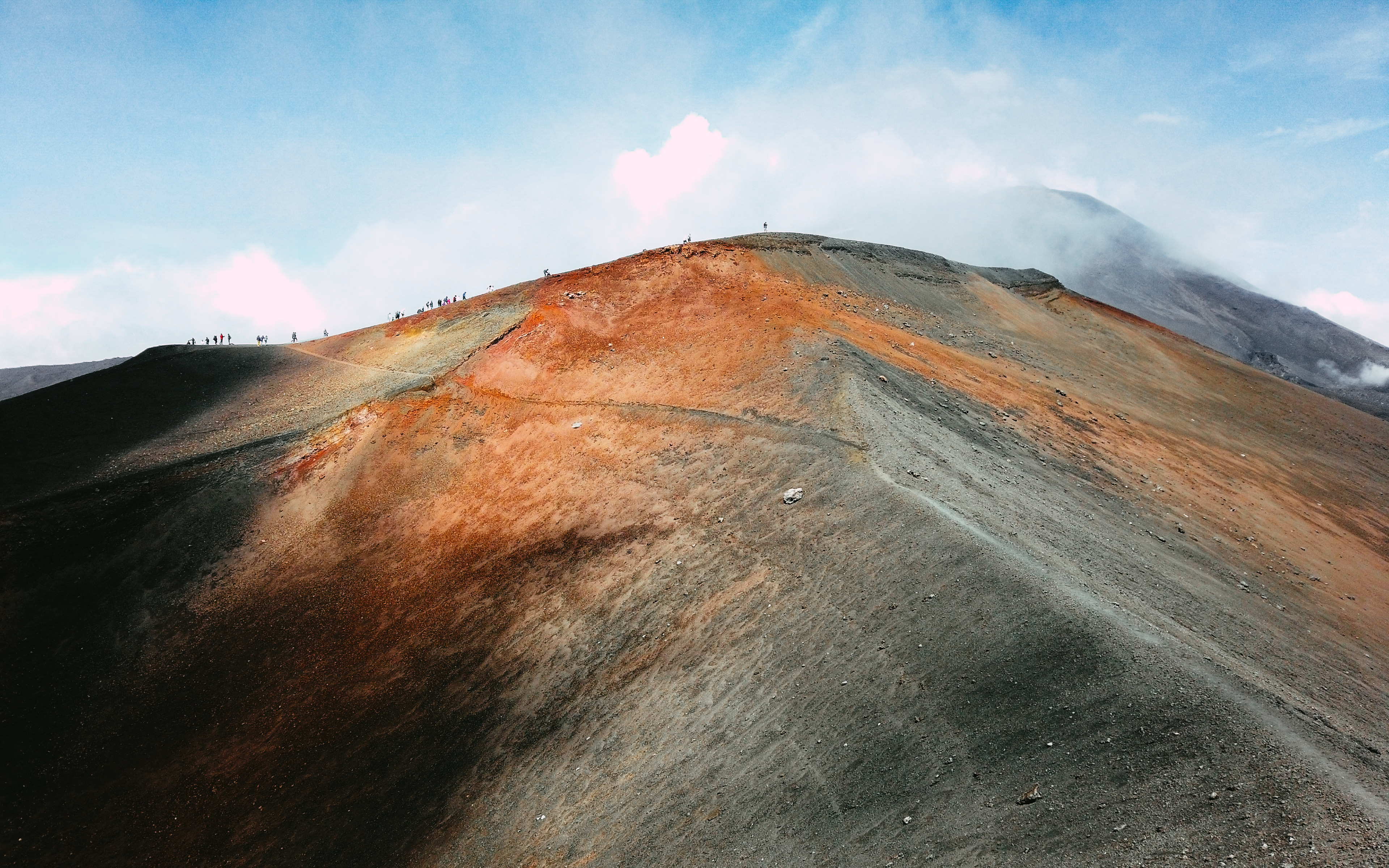 Mount Etna, Sicily. Above the clouds, somewhere around 2900 meters.