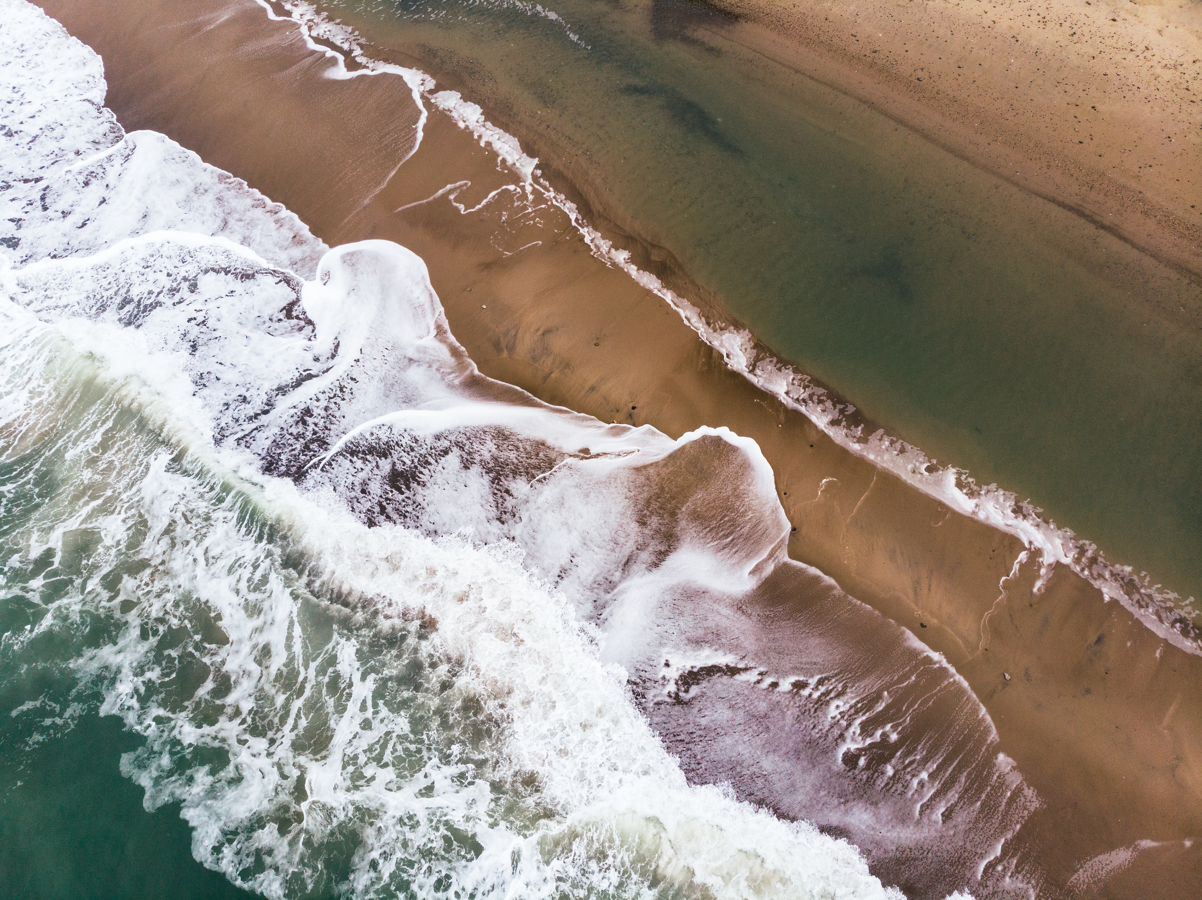 Denmark, National Park Thy. Windy and wavy coast at danish North Sea.