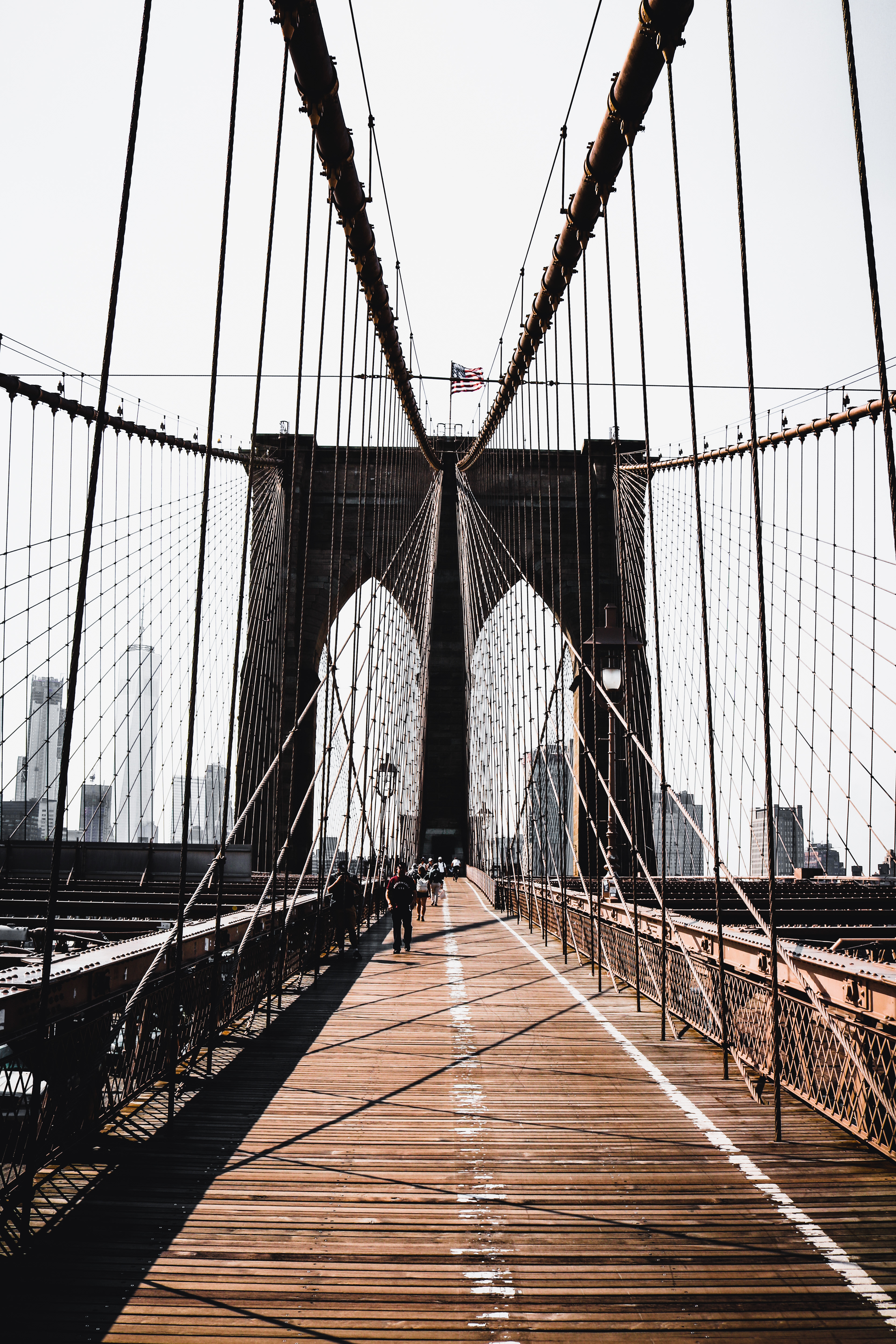 New York, Brooklyn Bridge.