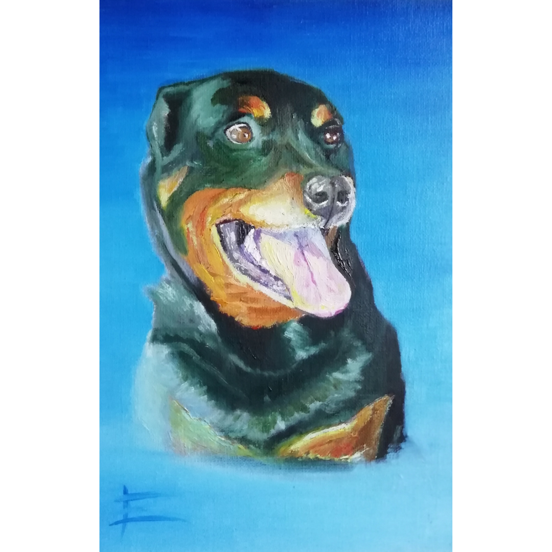 "Frida" - Óleo en cartón tela 30x20 cm