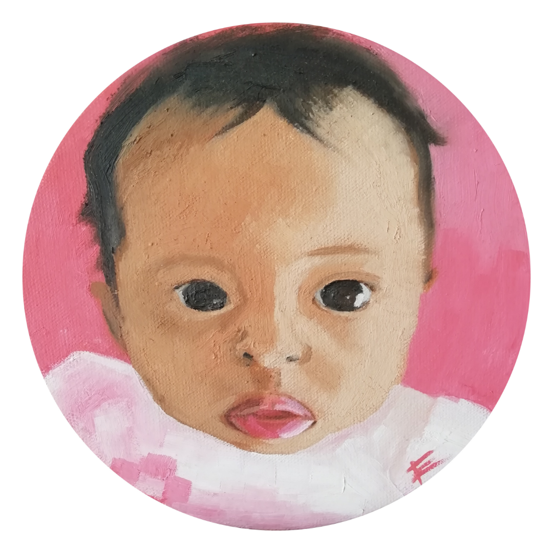 Aurora 1 - Óleo en bastidor 20x20 cm