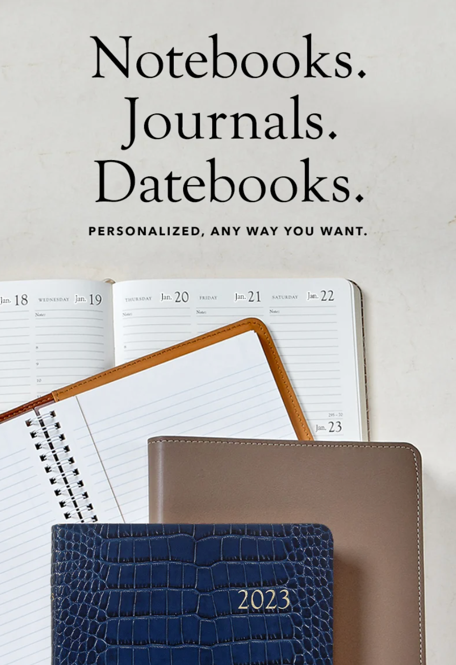 Email promoting Datebooks and Journals