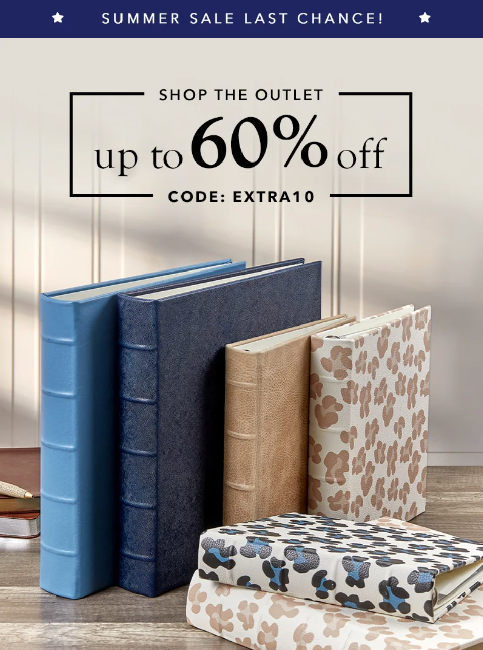 Email promoting Outlet Sale