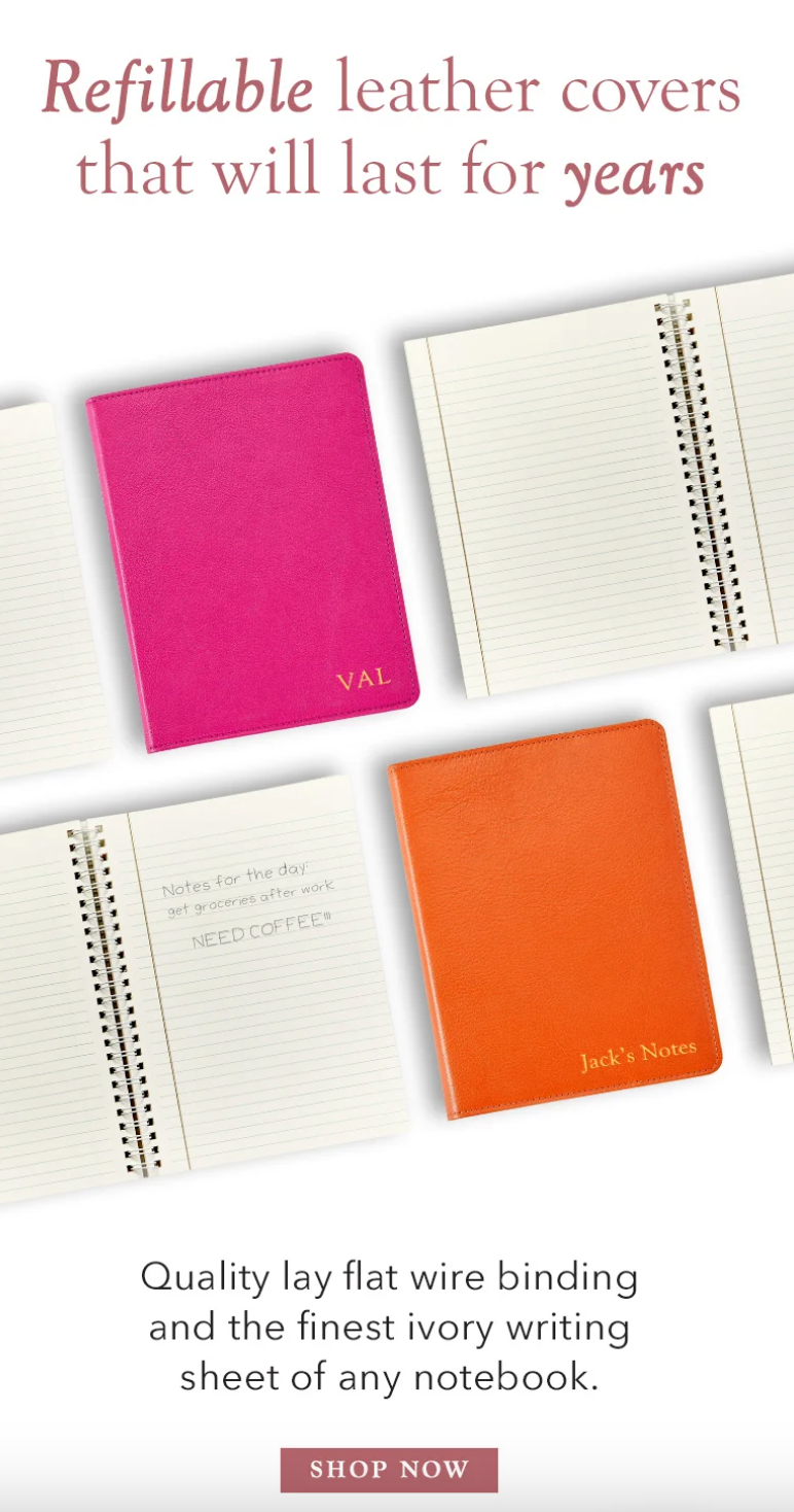 Email promoting Refillable Journals