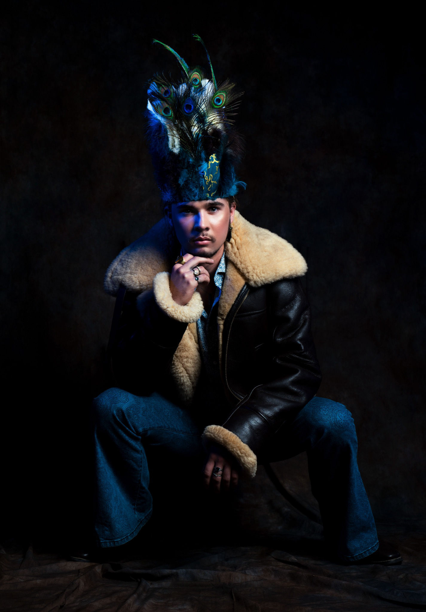 Final image with Peacock hat