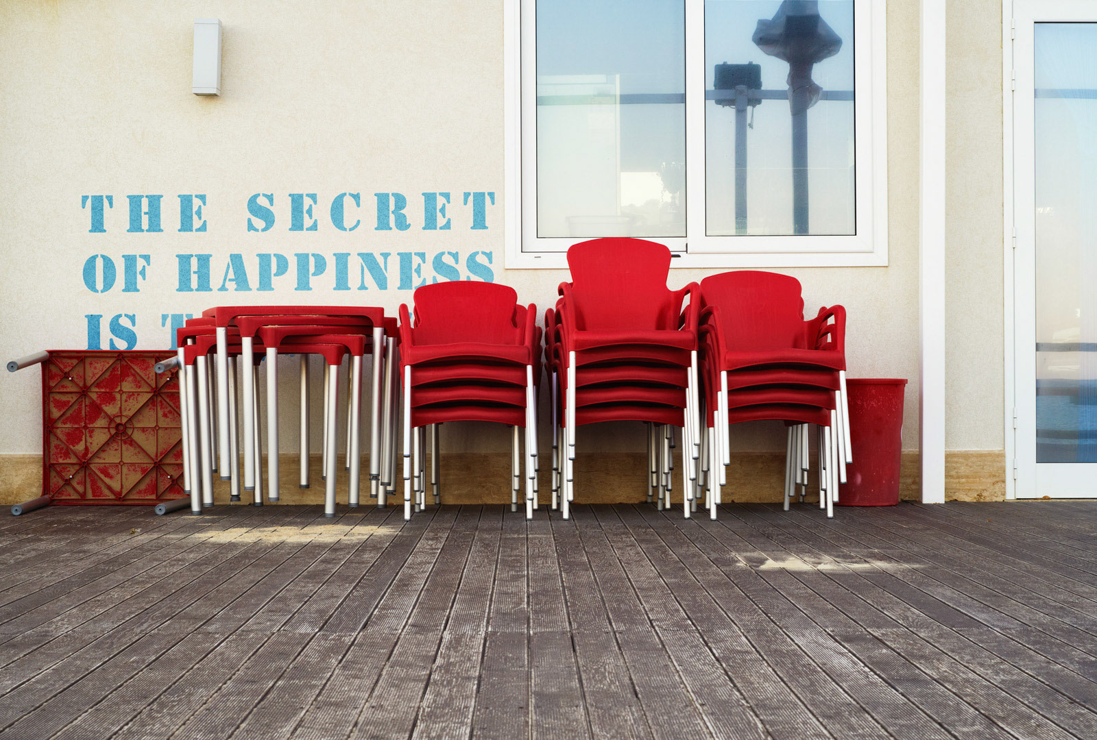 "The secret of happiness is to..."