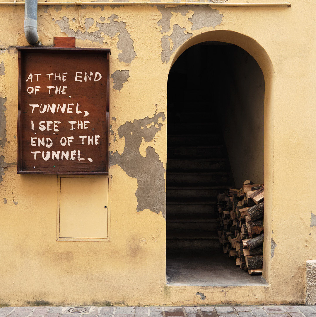 "At the end of the tunnFauglia