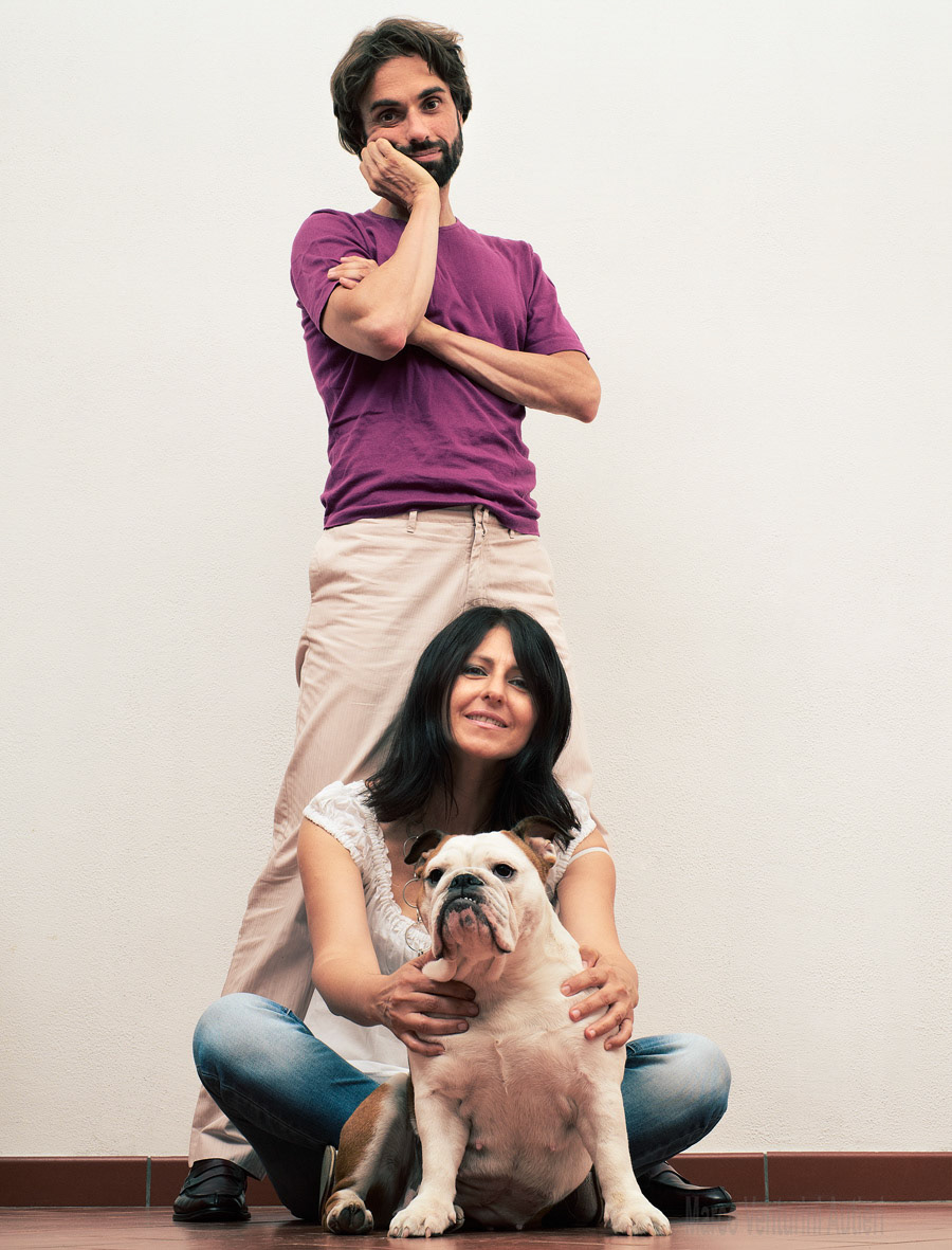 Family portrait with dog (ten-months old)