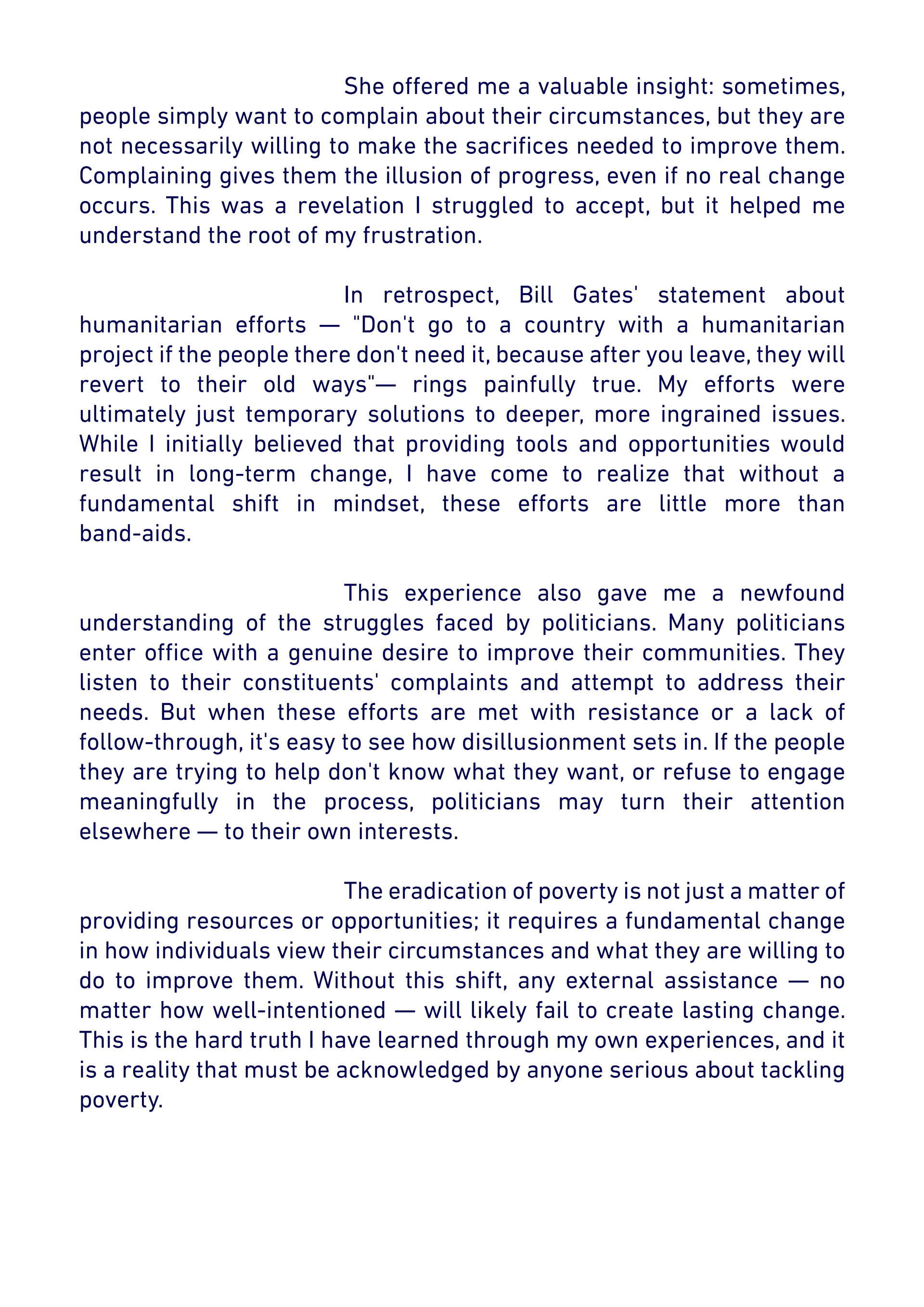 Let's talk about... - Eradication Of Poverty