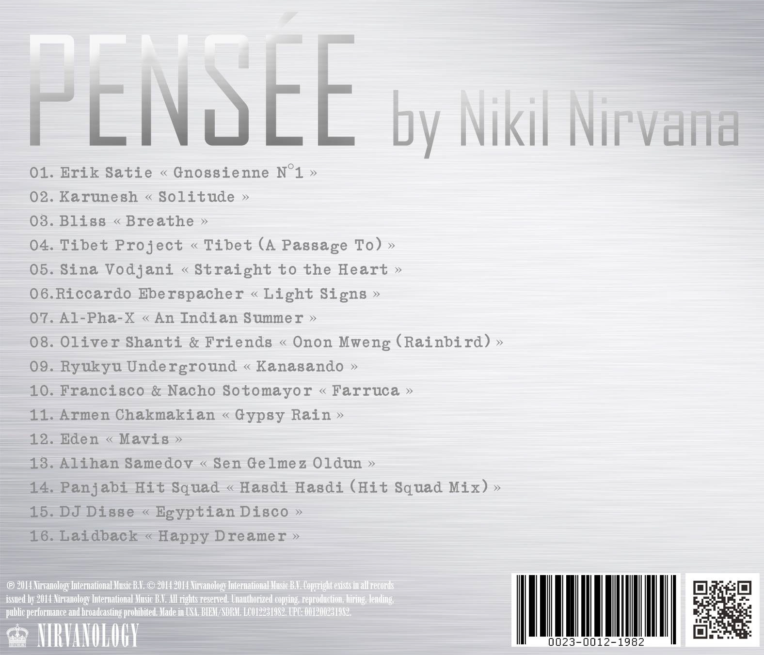 PENSÉE - Back Image