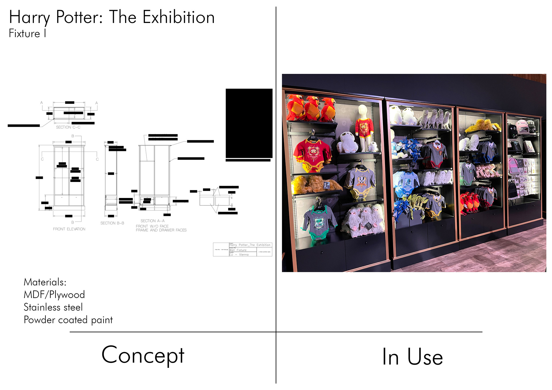 Harry Potter™: The Exhibition - Fixture Development