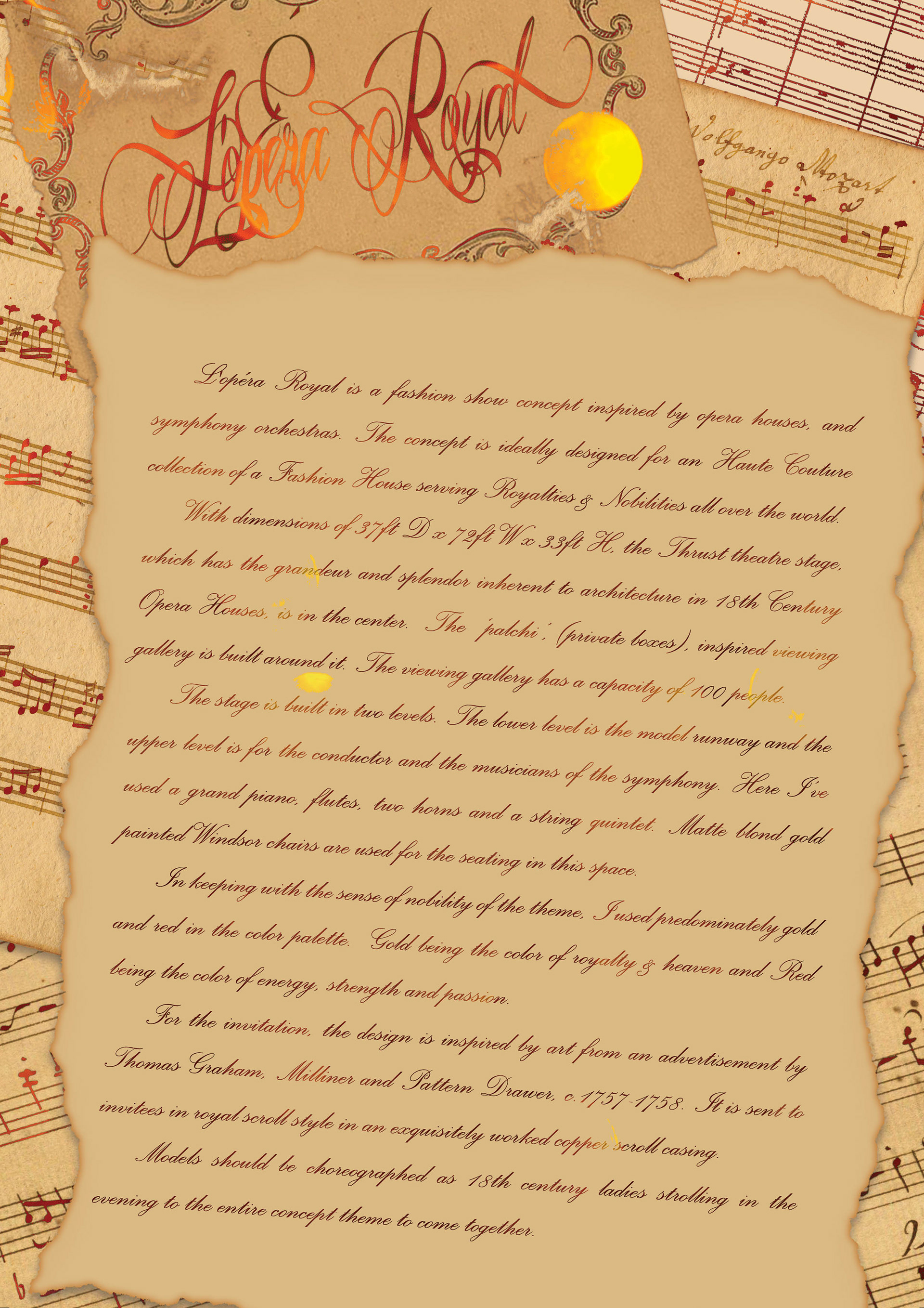 L'opéra Royal - Show Concept