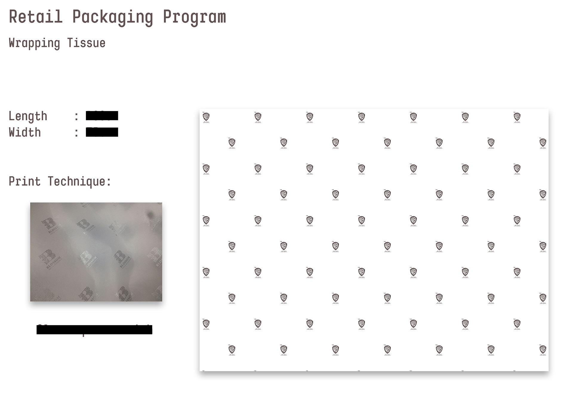 WB Hotel - Packaging