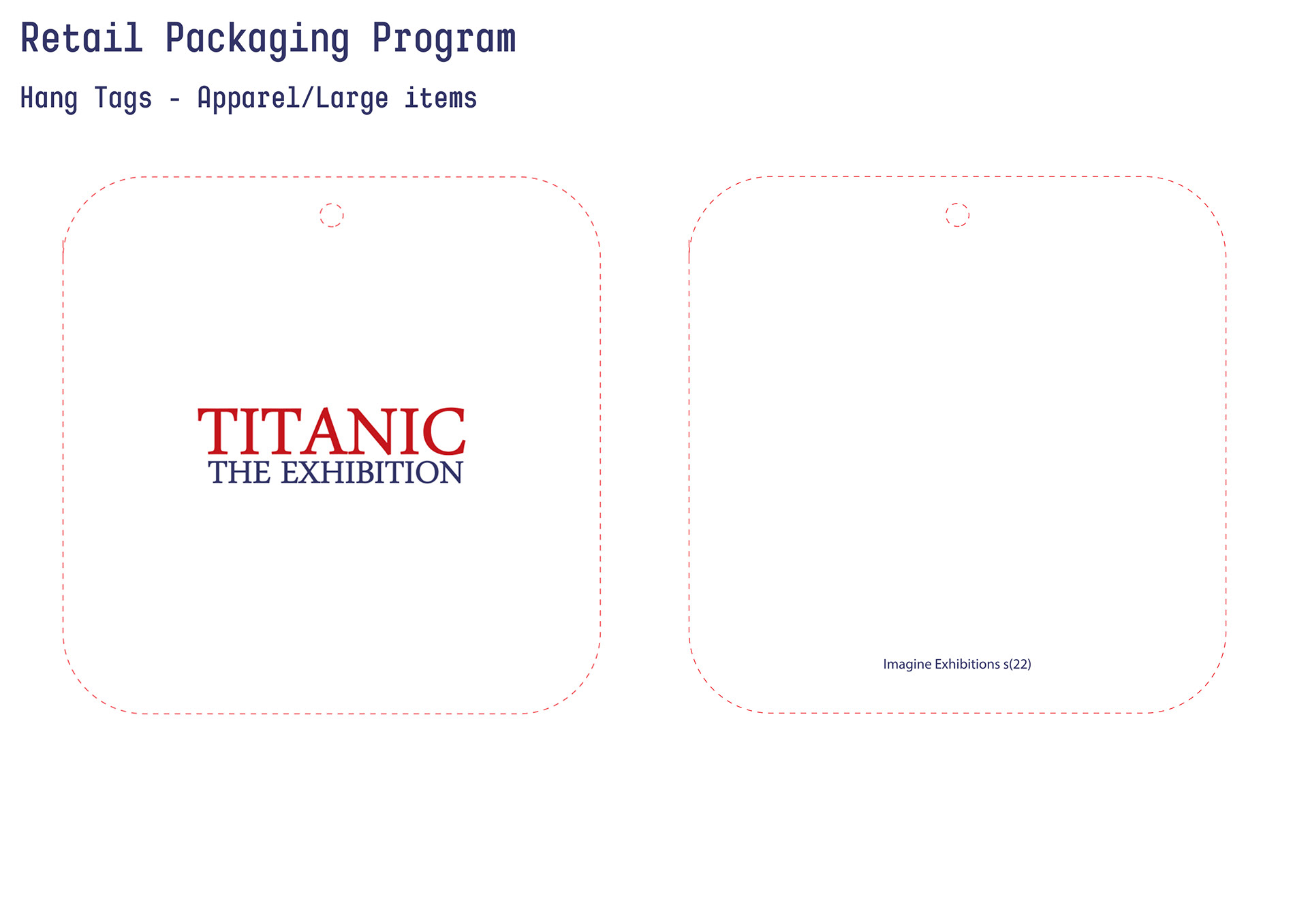 Titanic: The Exhibition - Packaging