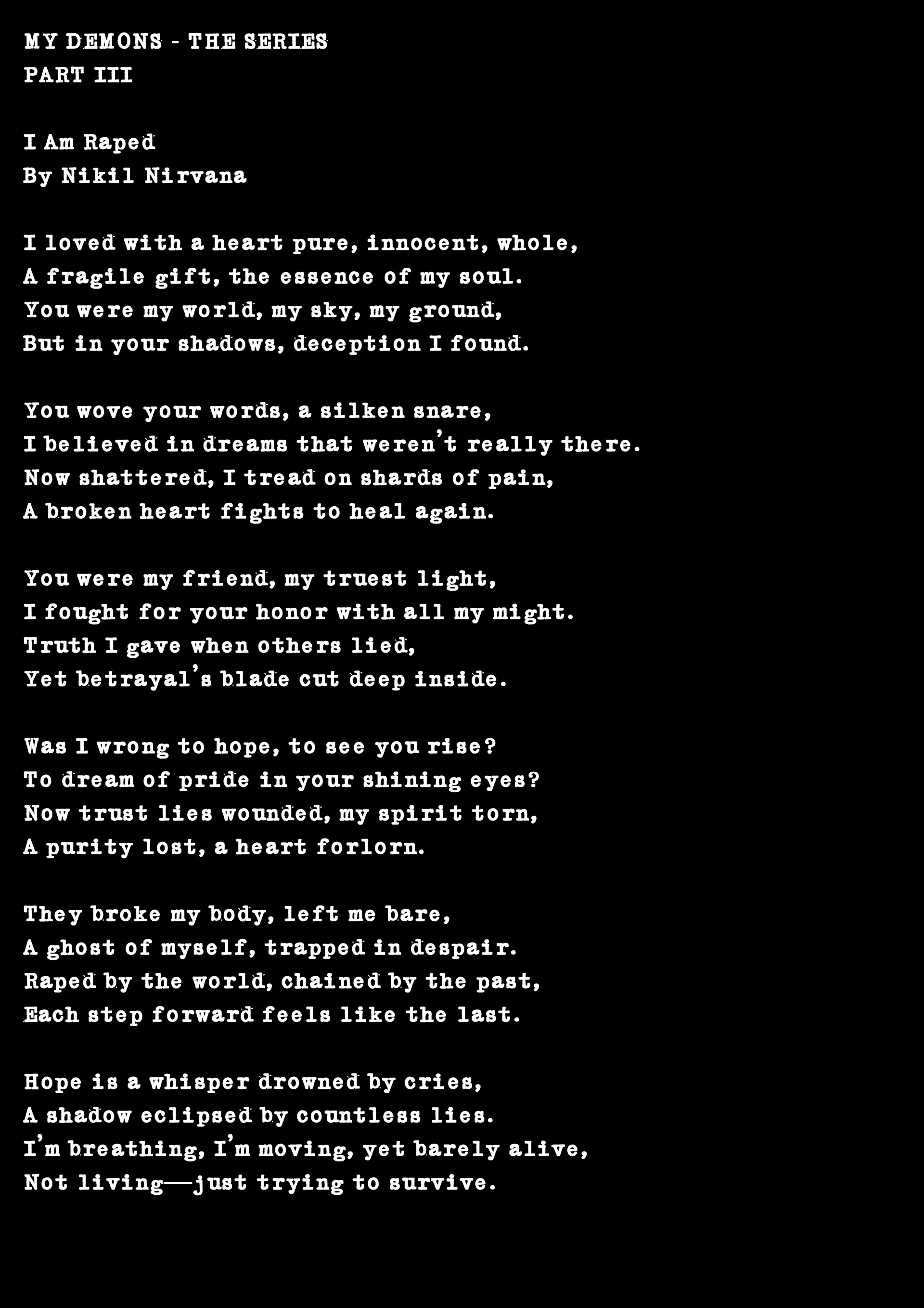 MY DEMONS - THE SERIES PART III