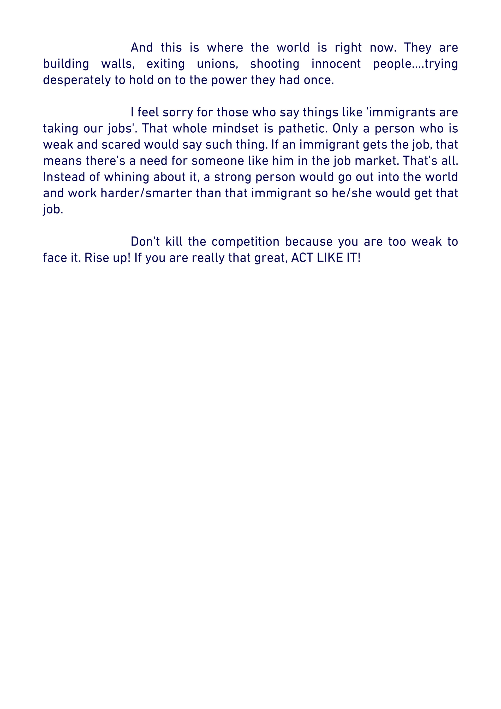 Let's talk about... - Racial/Ethnic Superiority