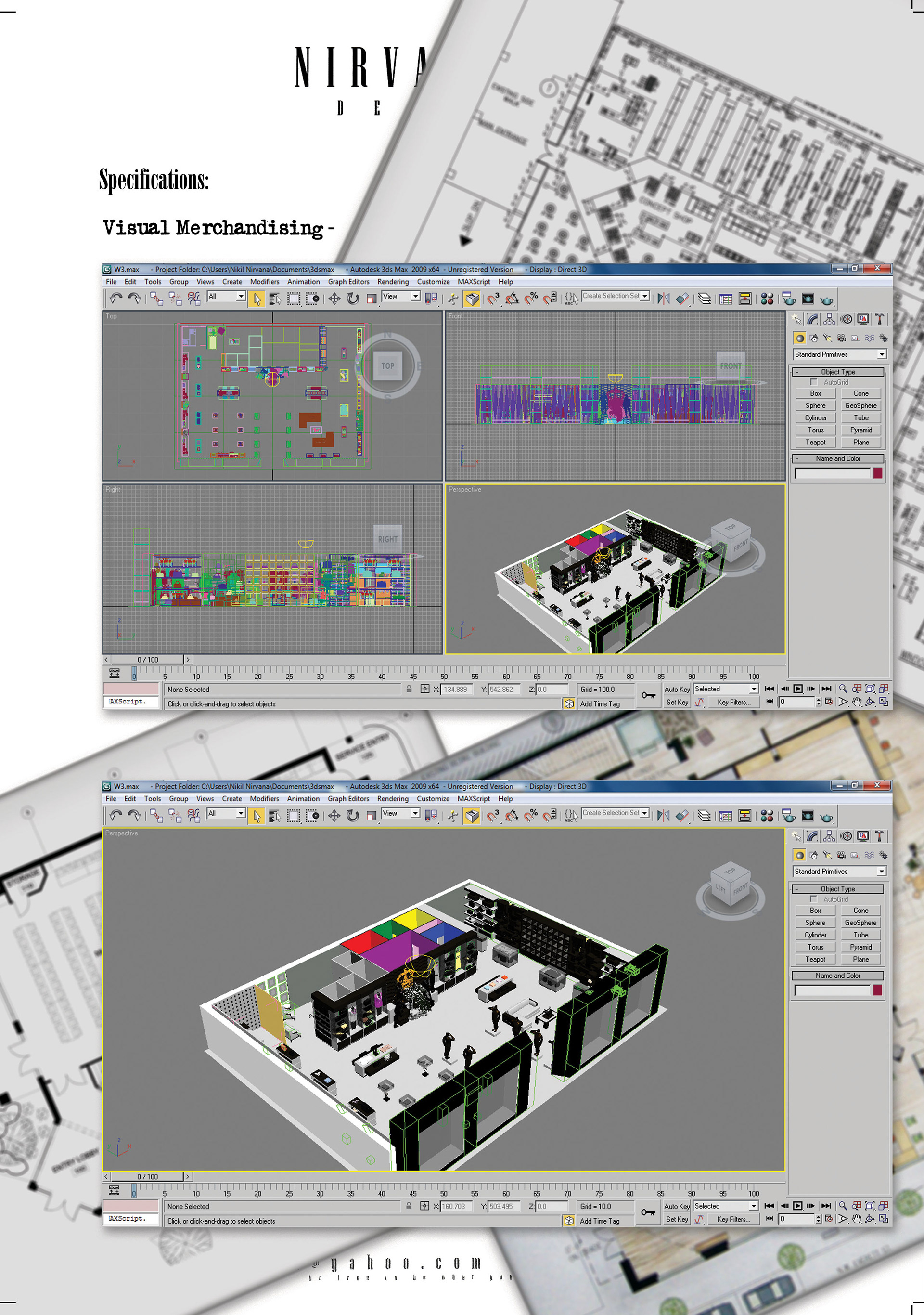 Nirvanology Boutique - Concept (3D Modeling)