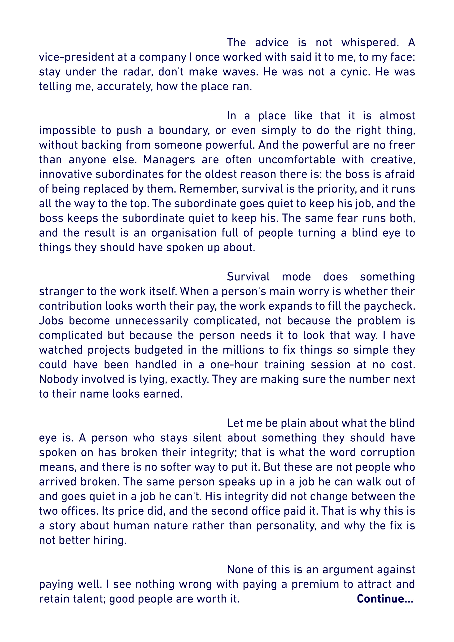 Let's talk about... - The Problem With Paying People Too Well