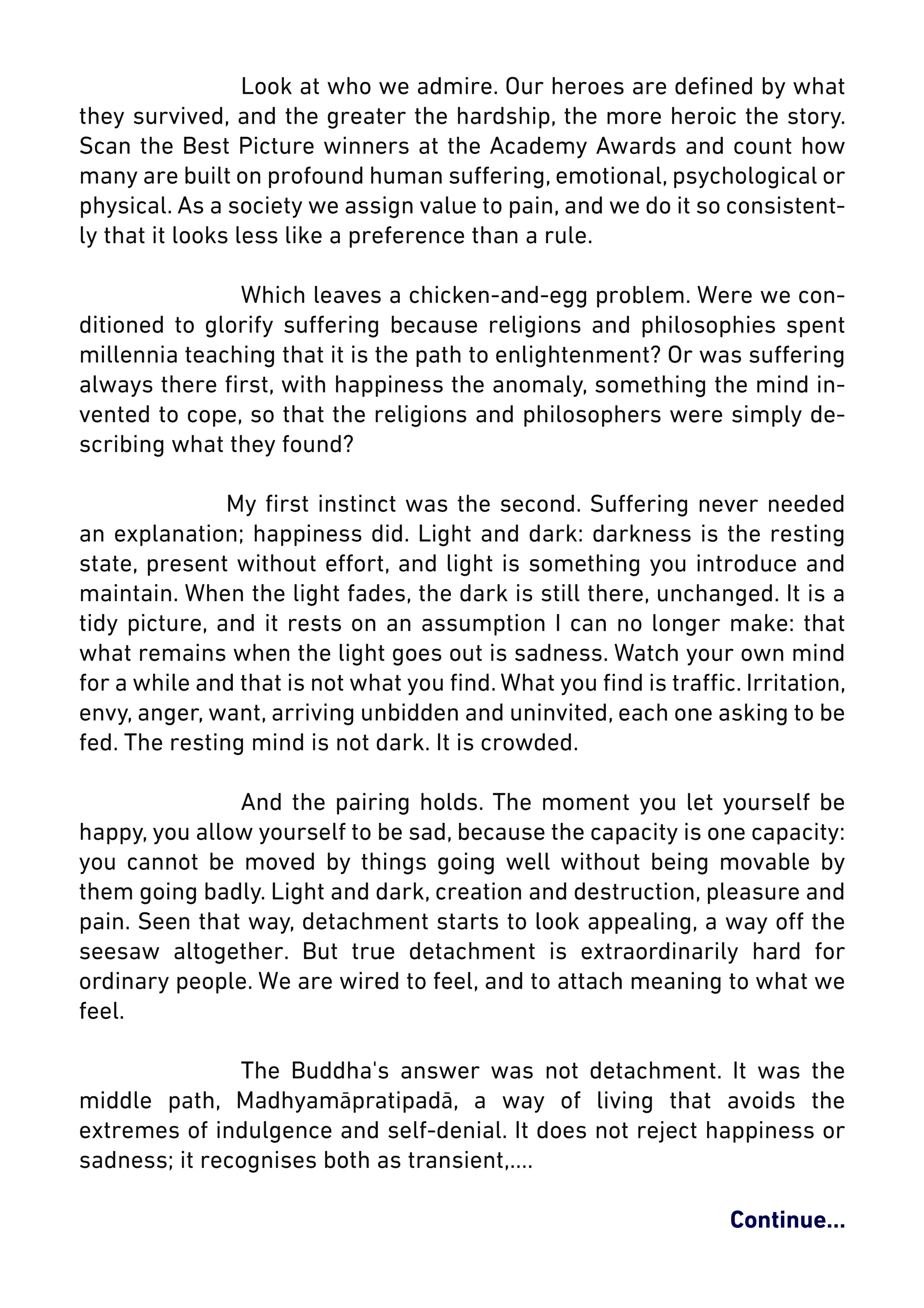 Let's talk about...- Suffering