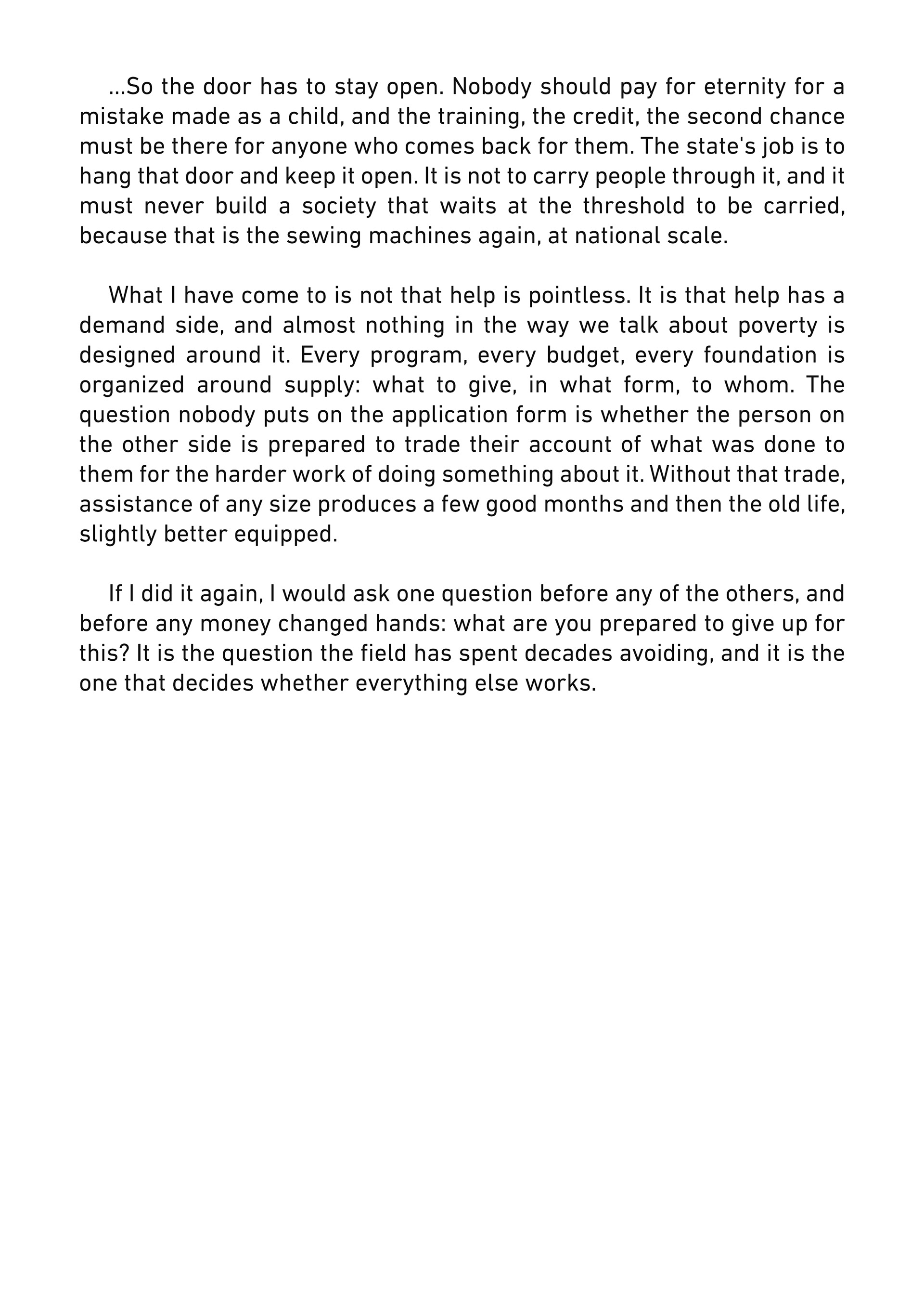 Let's talk about... - Eradication Of Poverty 