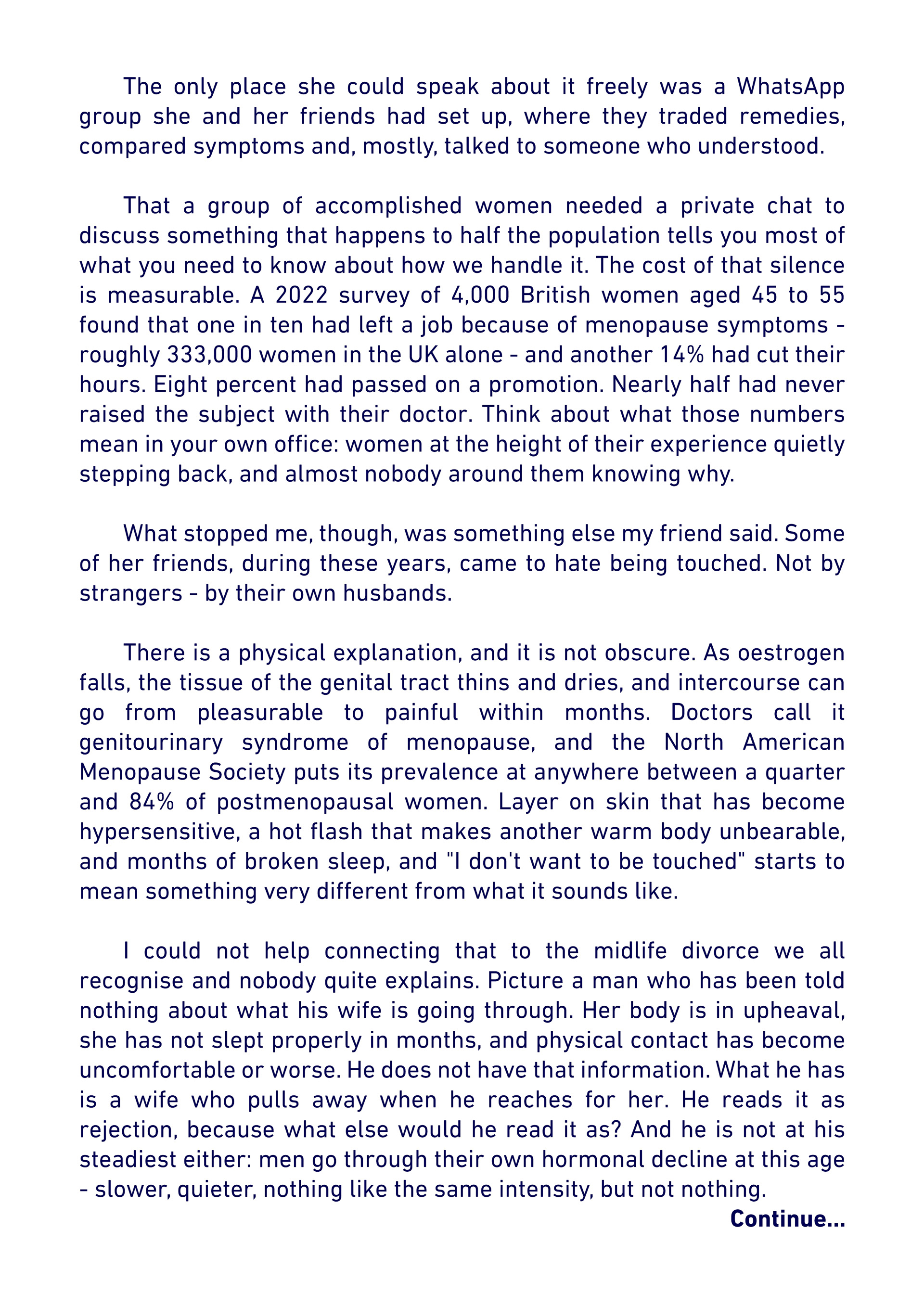 Let's talk about... - Menopause