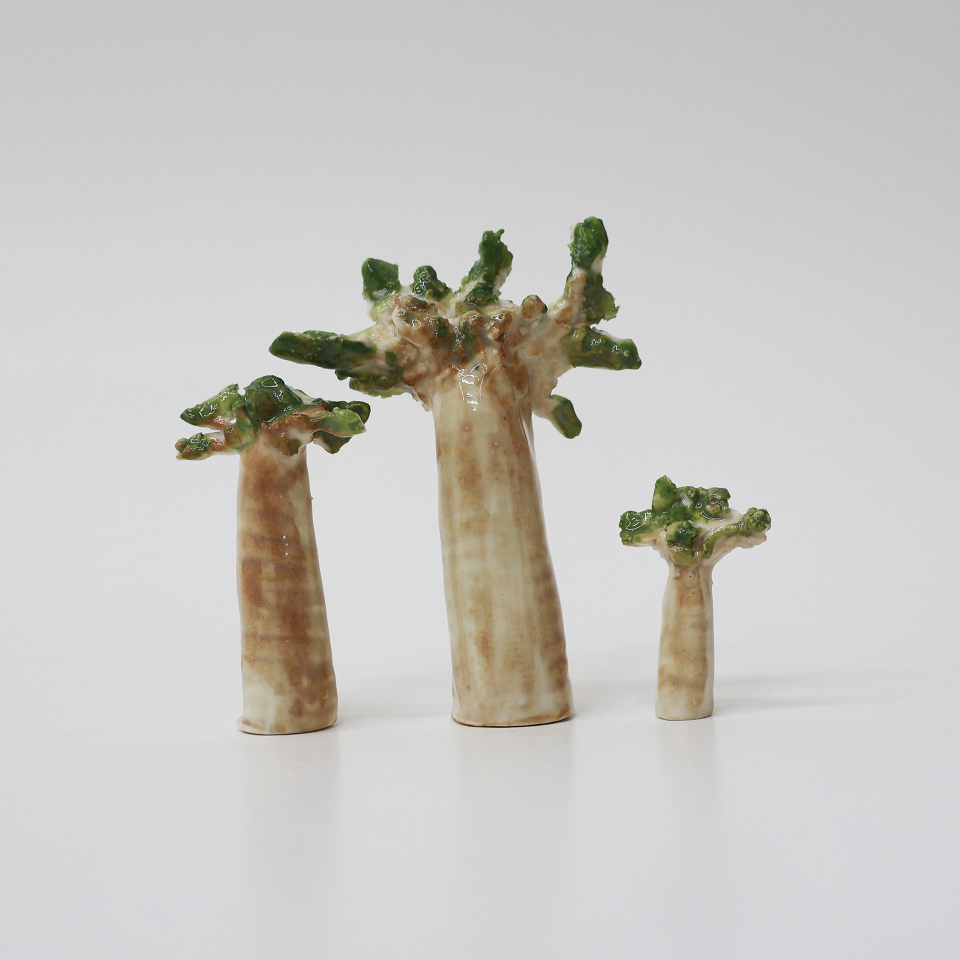 Madagascar, 2025, porcelain, 1250℃ firing, 2×0.5×3.5, 5×1.5×7, 2×0.5×3.5 (cm)