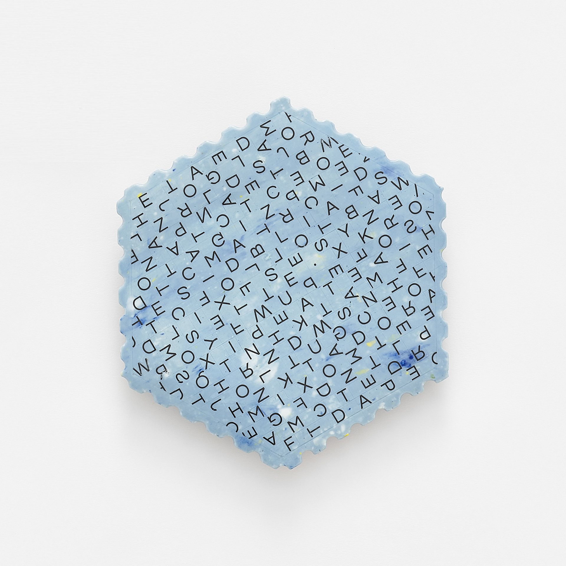 Stamp : Snowflake, 2022, ceramic, transfer printing, glaze, 1250℃, 23×23 (cm)