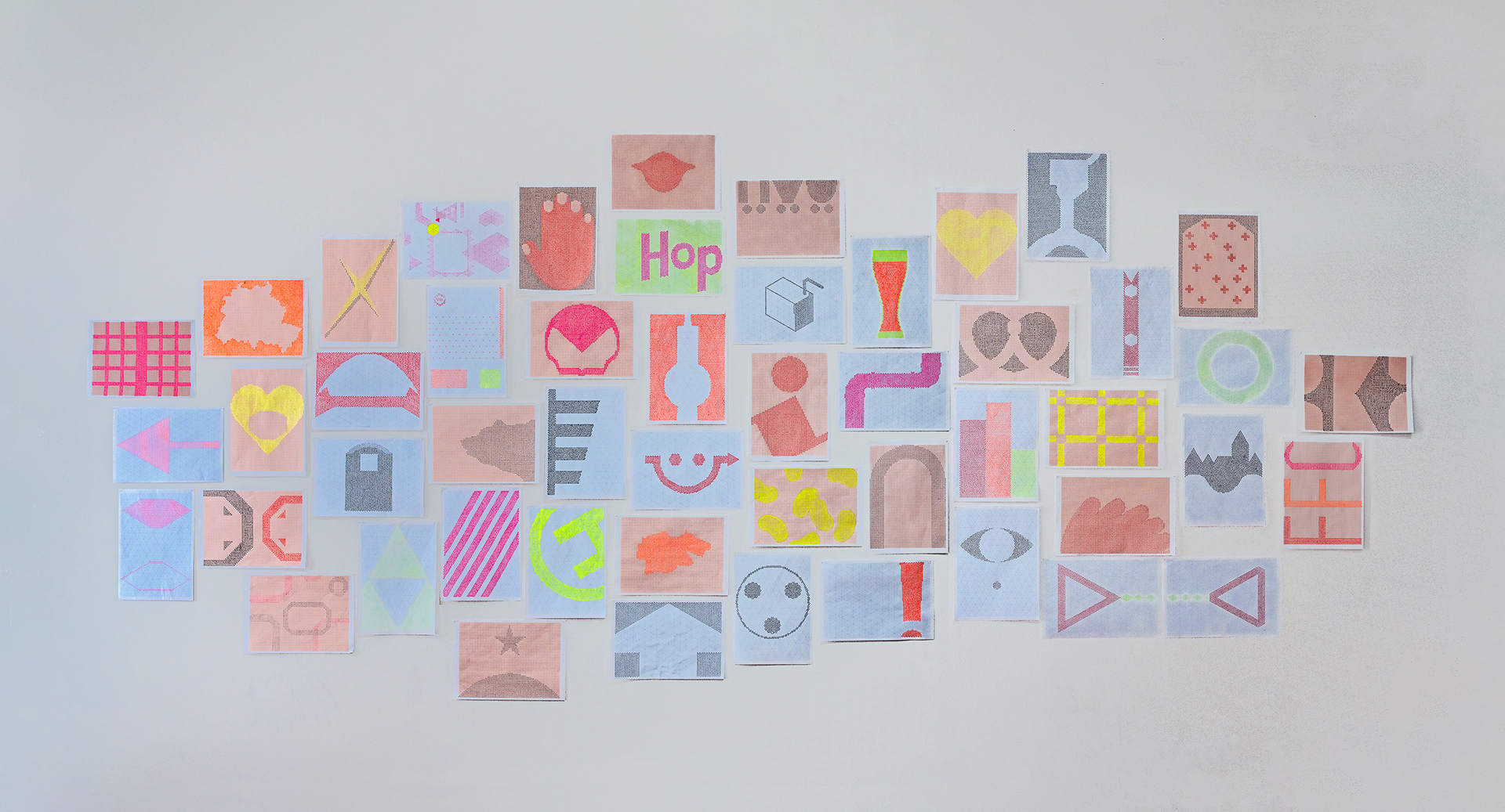 Urban Drawings, Berlin 2021, permanent marker, water-based marker on grid paper, dimensions variable