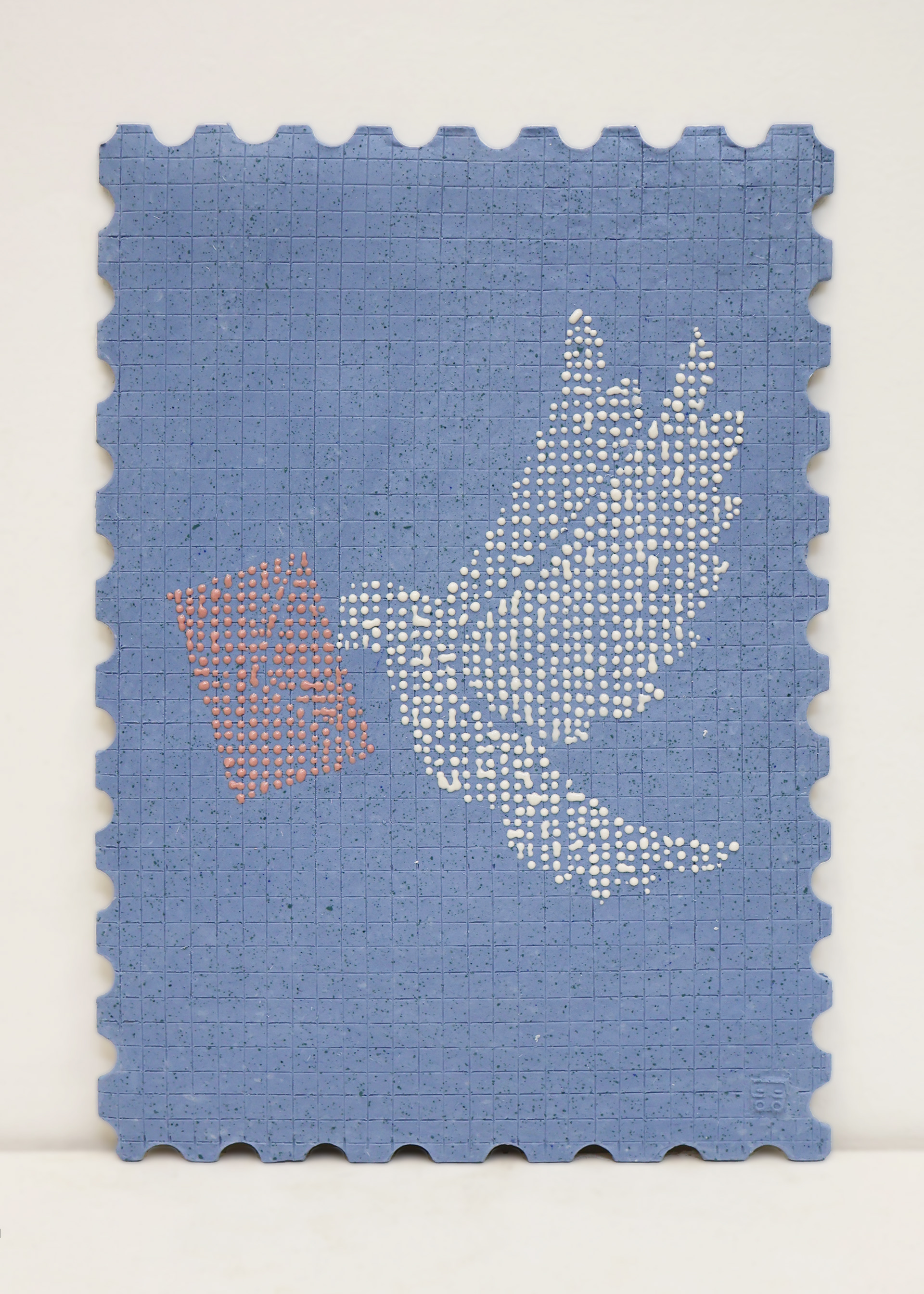 Letter, 2022, paperclay, slip, 1250℃ firing, 25×35 (cm)