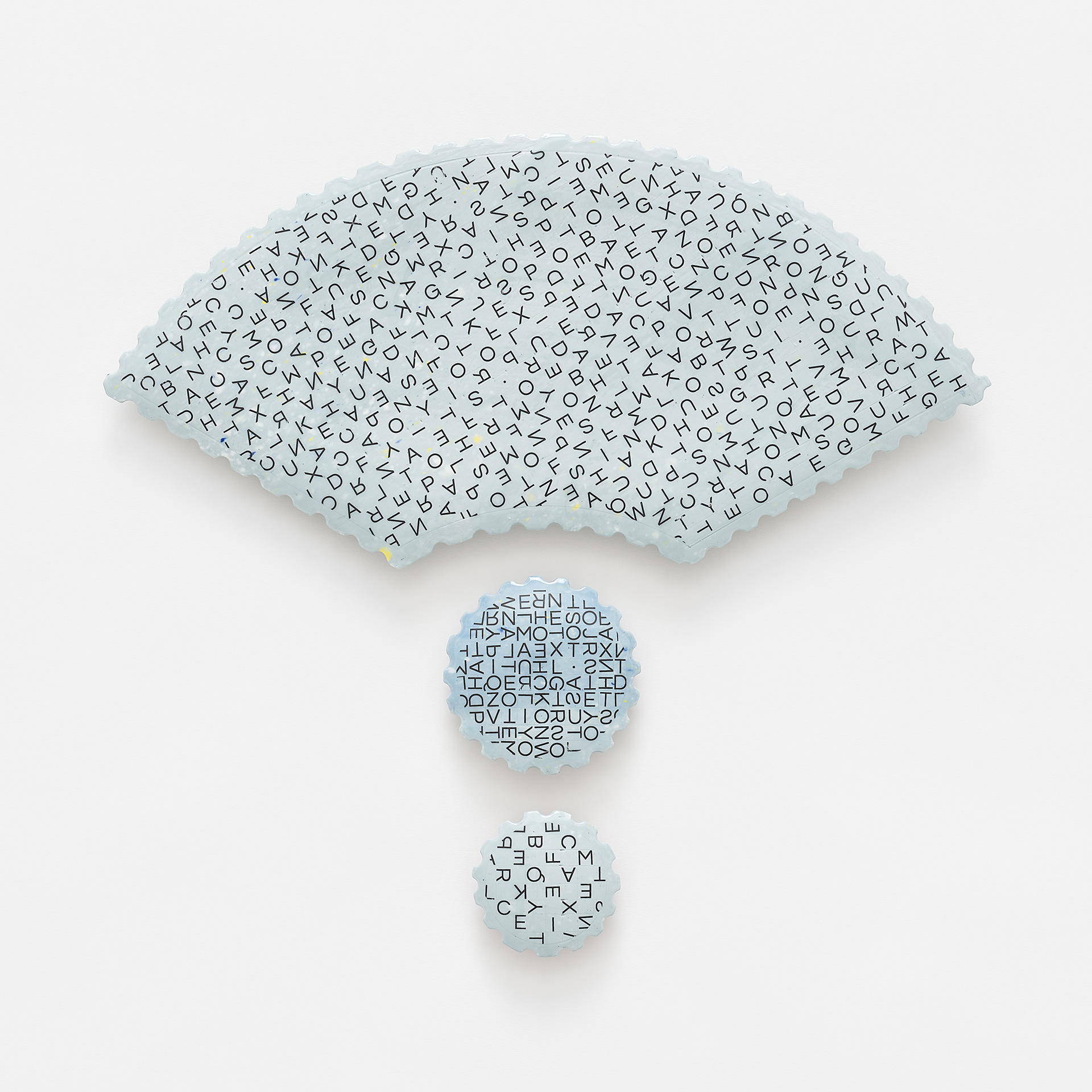 Stamp : Wi-Fi, 2022, ceramic, transfer printing, glaze, 1250℃, 49×50(cm)