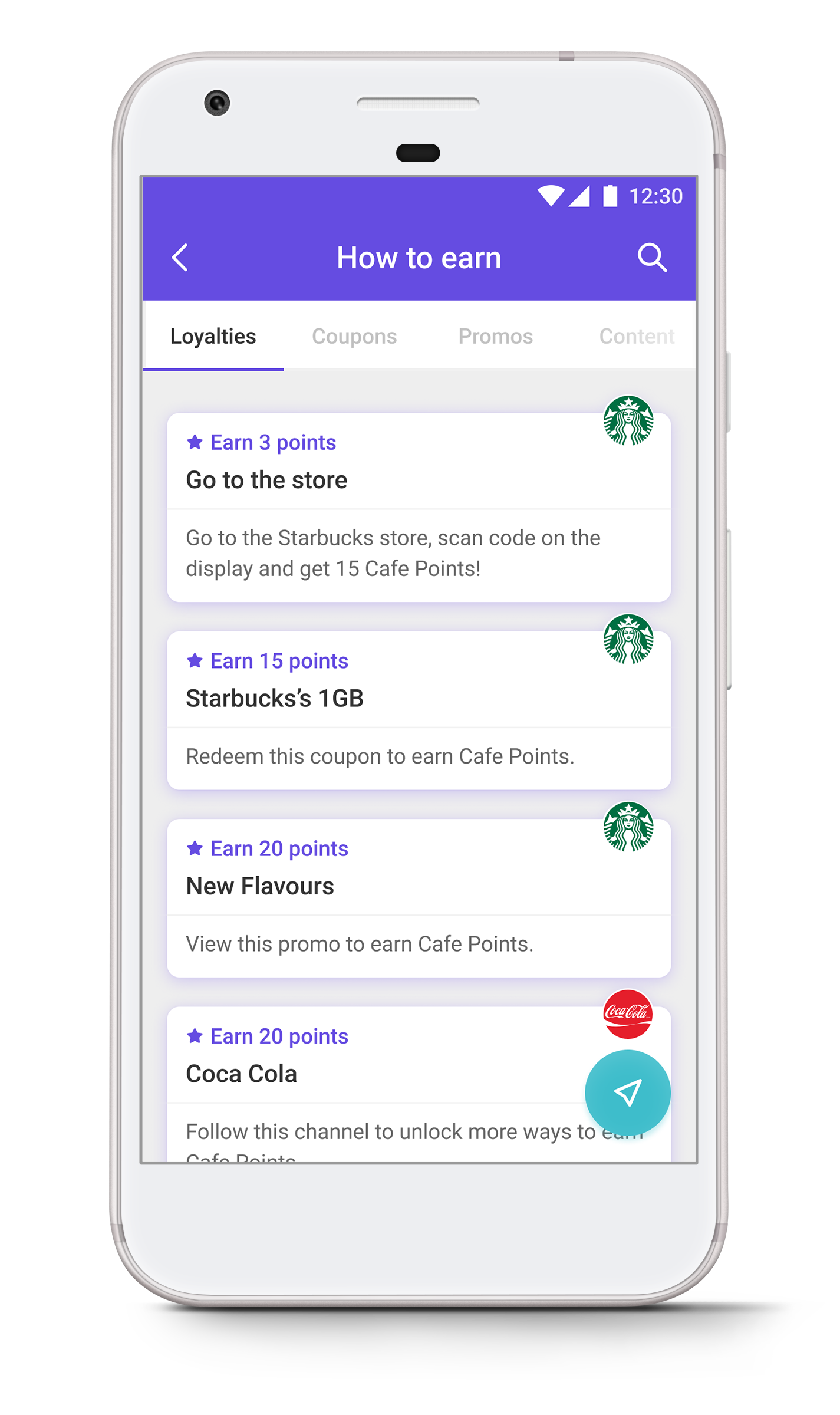 End user - earn points