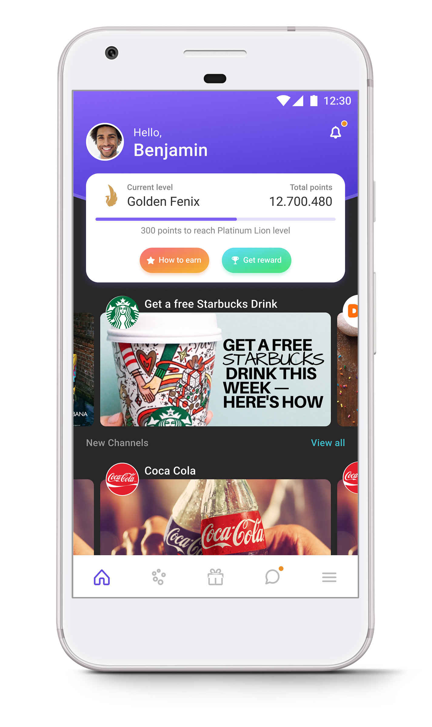 End user - homescreen redesign