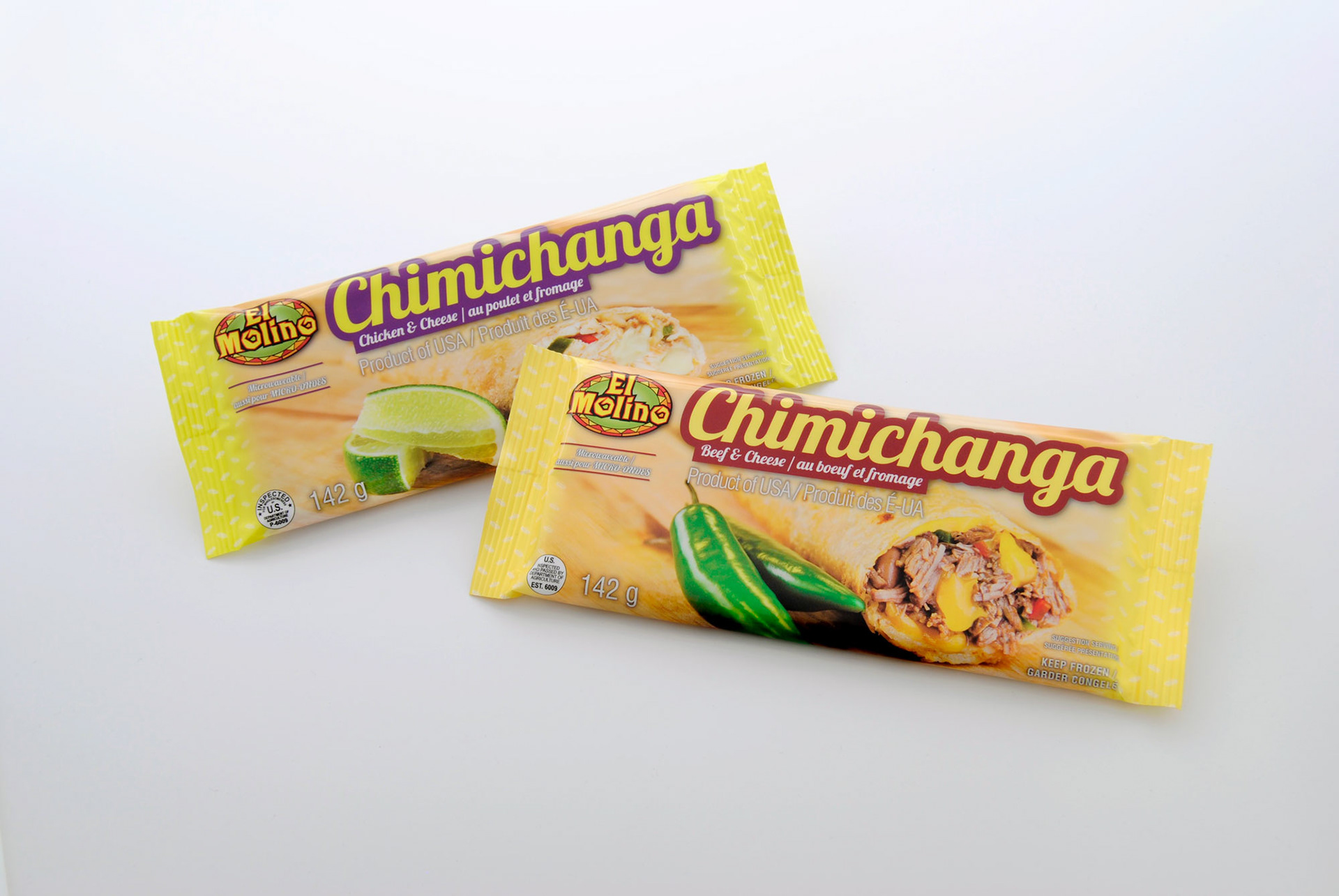 El Molino Chimichanga Packaging design