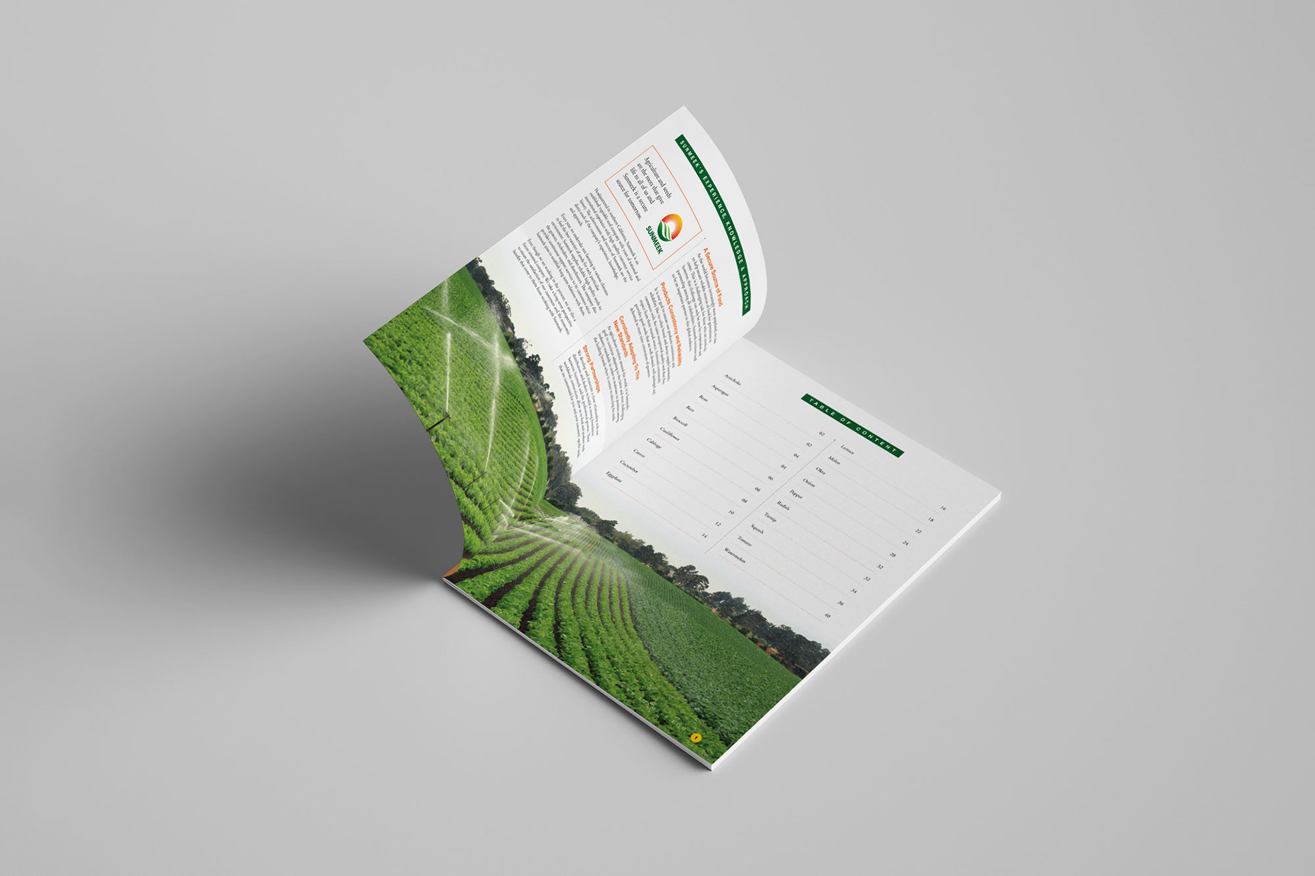 Sunmeek Seeds Catalog interior pages