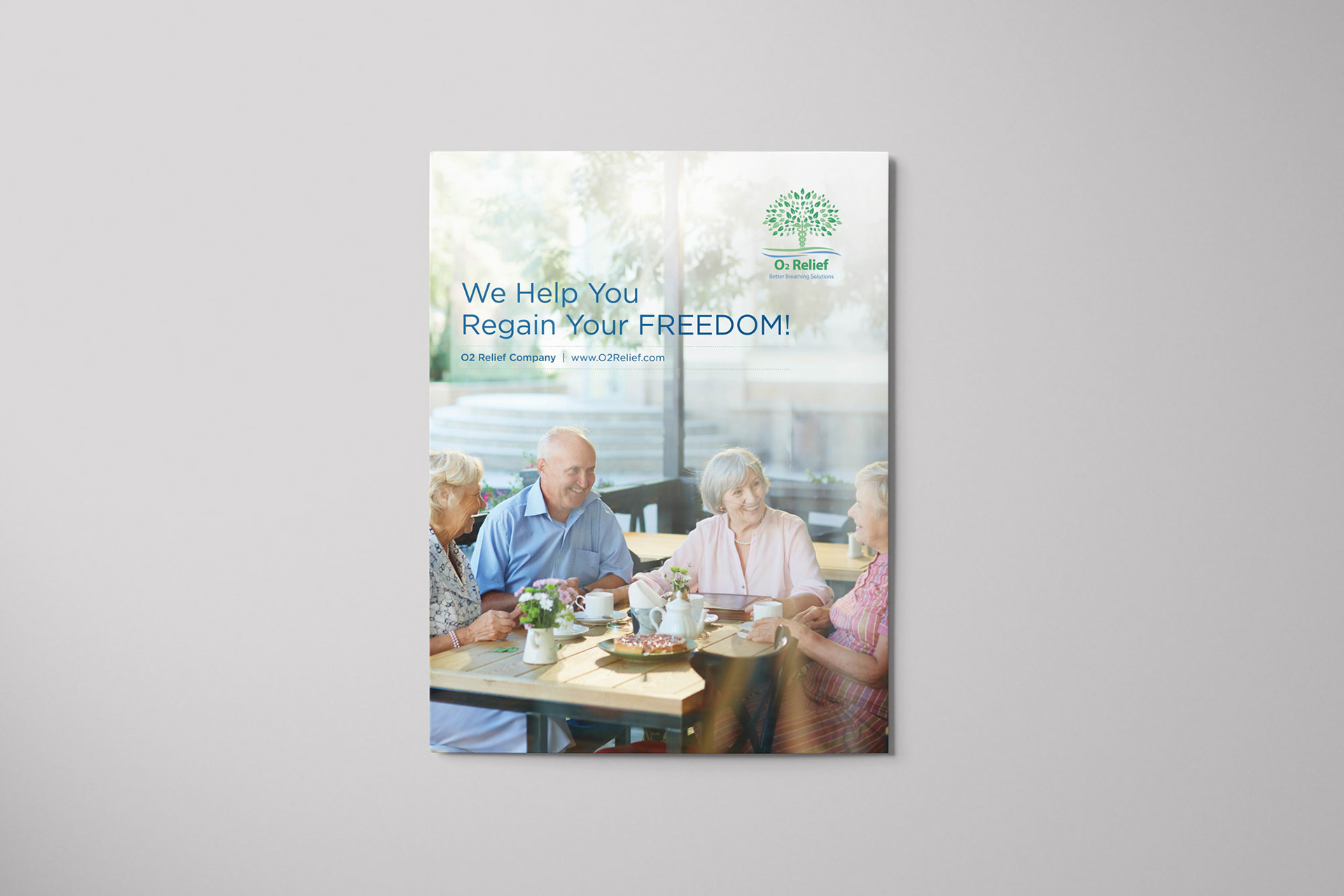 Single cover of O2 Relief Pocket folder for patiens