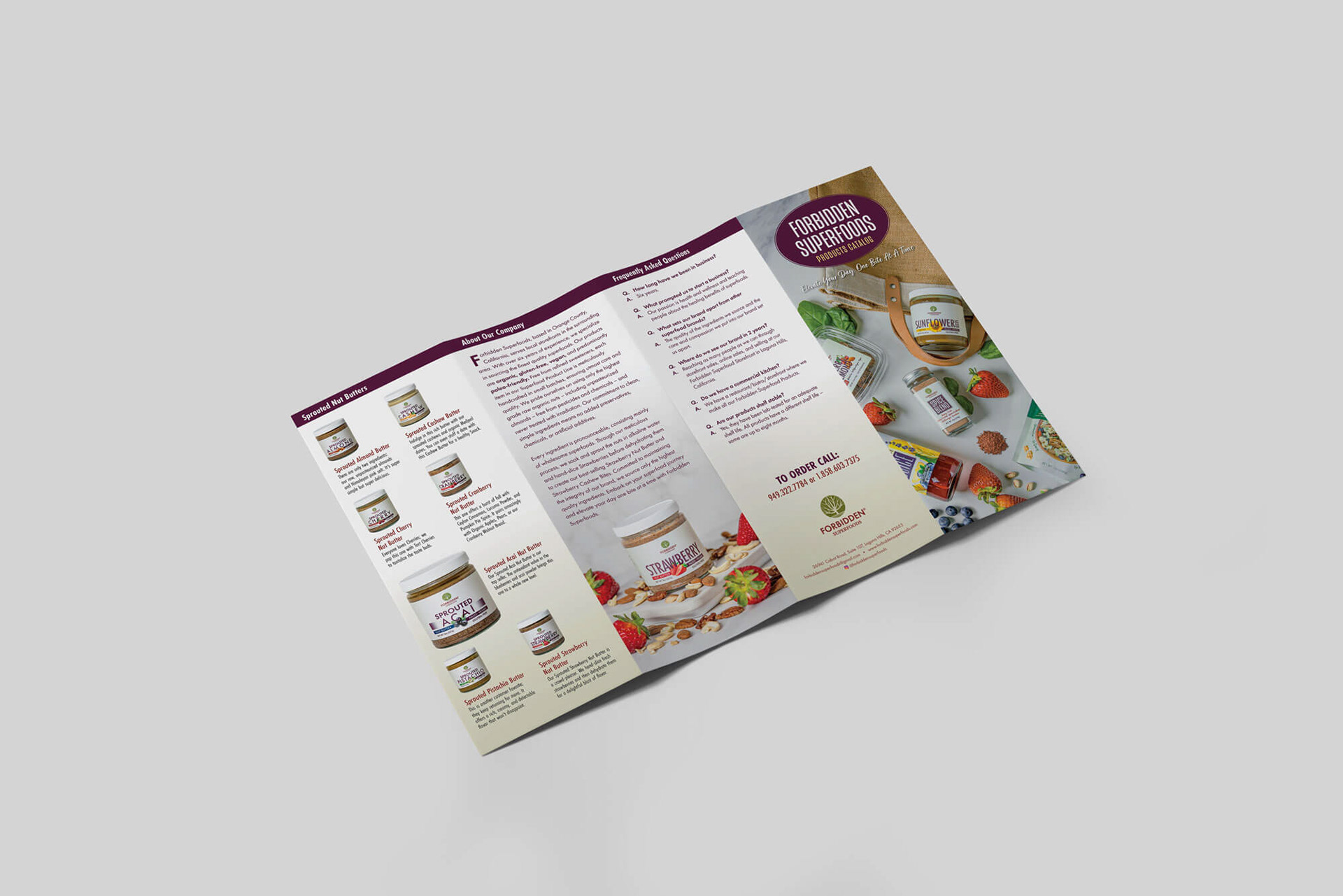 Forbidden Superfoods Brochure Outside side open