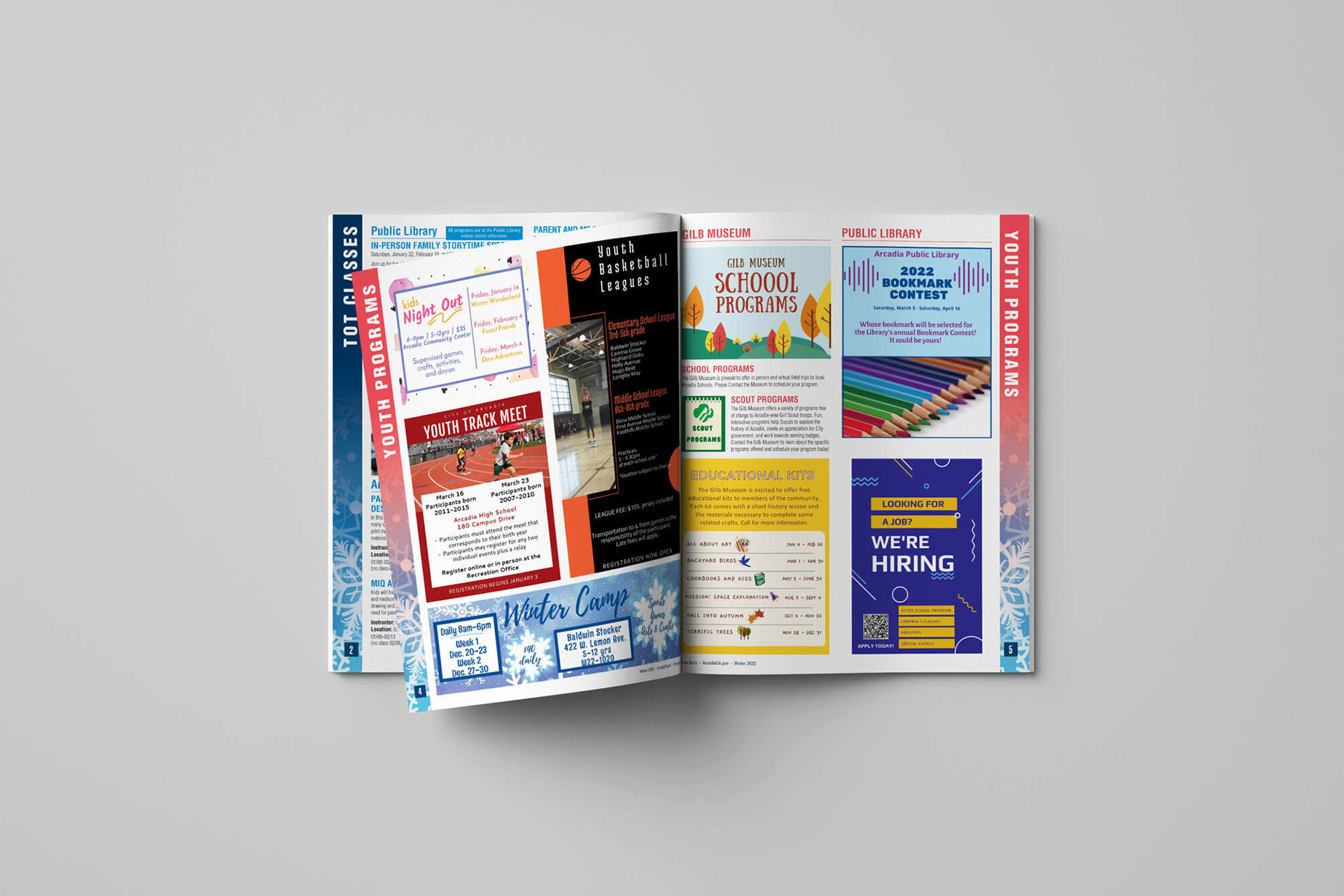 City of Arcadia Activity Guide Interior Spread