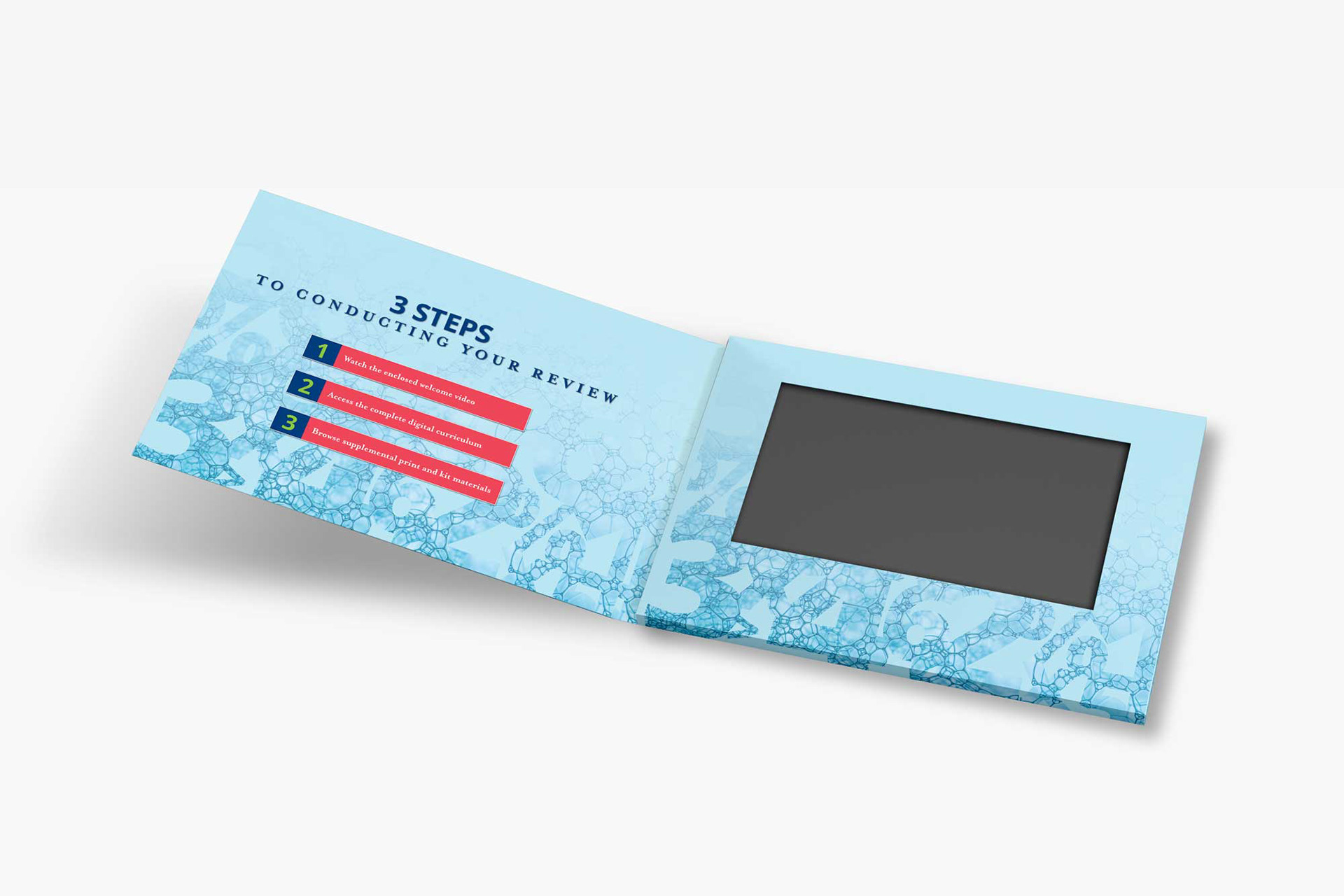 Photo of STEMscopes Math Video Brochure open