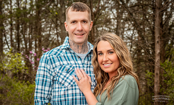 Couple portrait outdoors