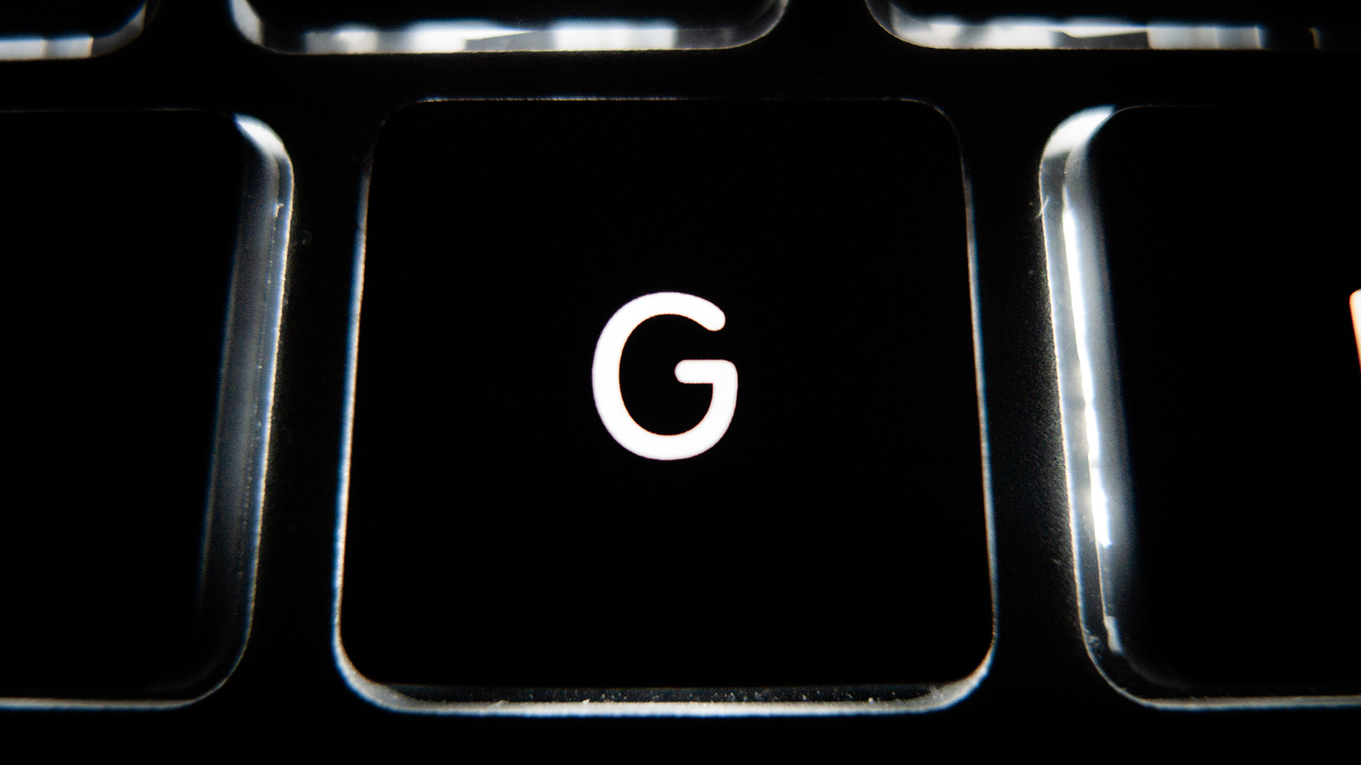 Close Up of  "G" Key on MacBook Keyboard